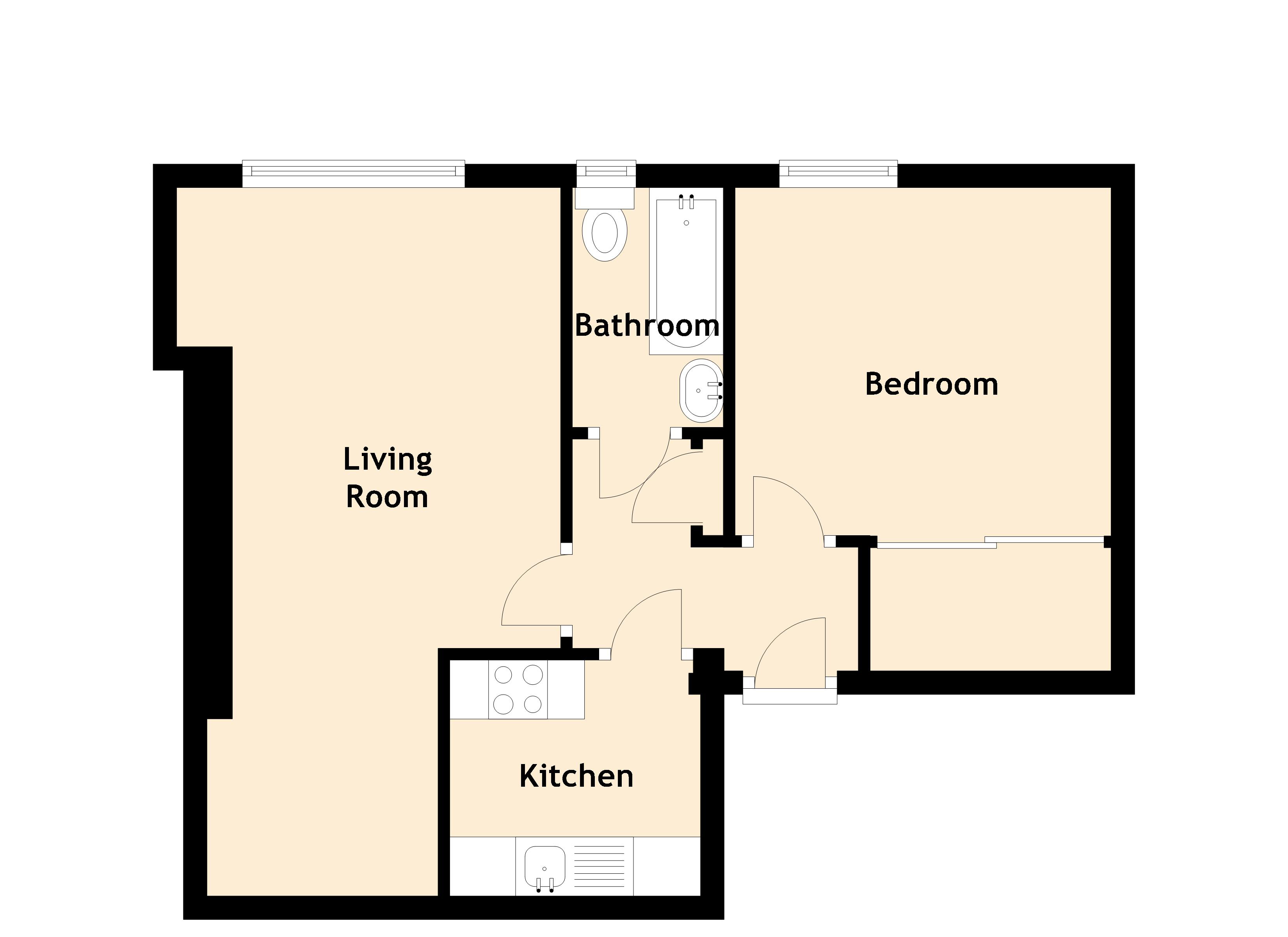 1 Bedrooms Flat for sale in Waverley Park, Edinburgh EH8