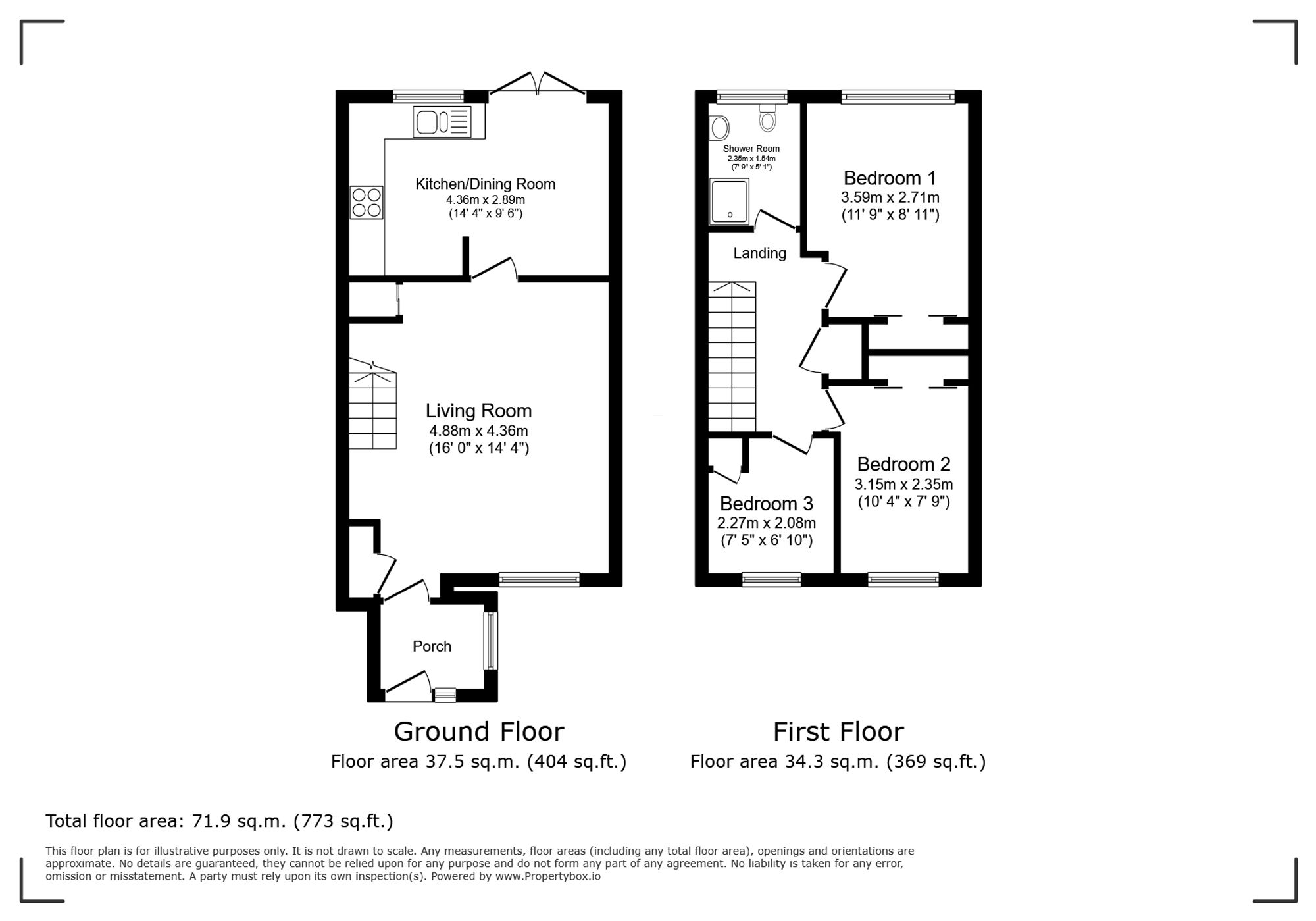 136 Heathfield, Crawley floorplan
