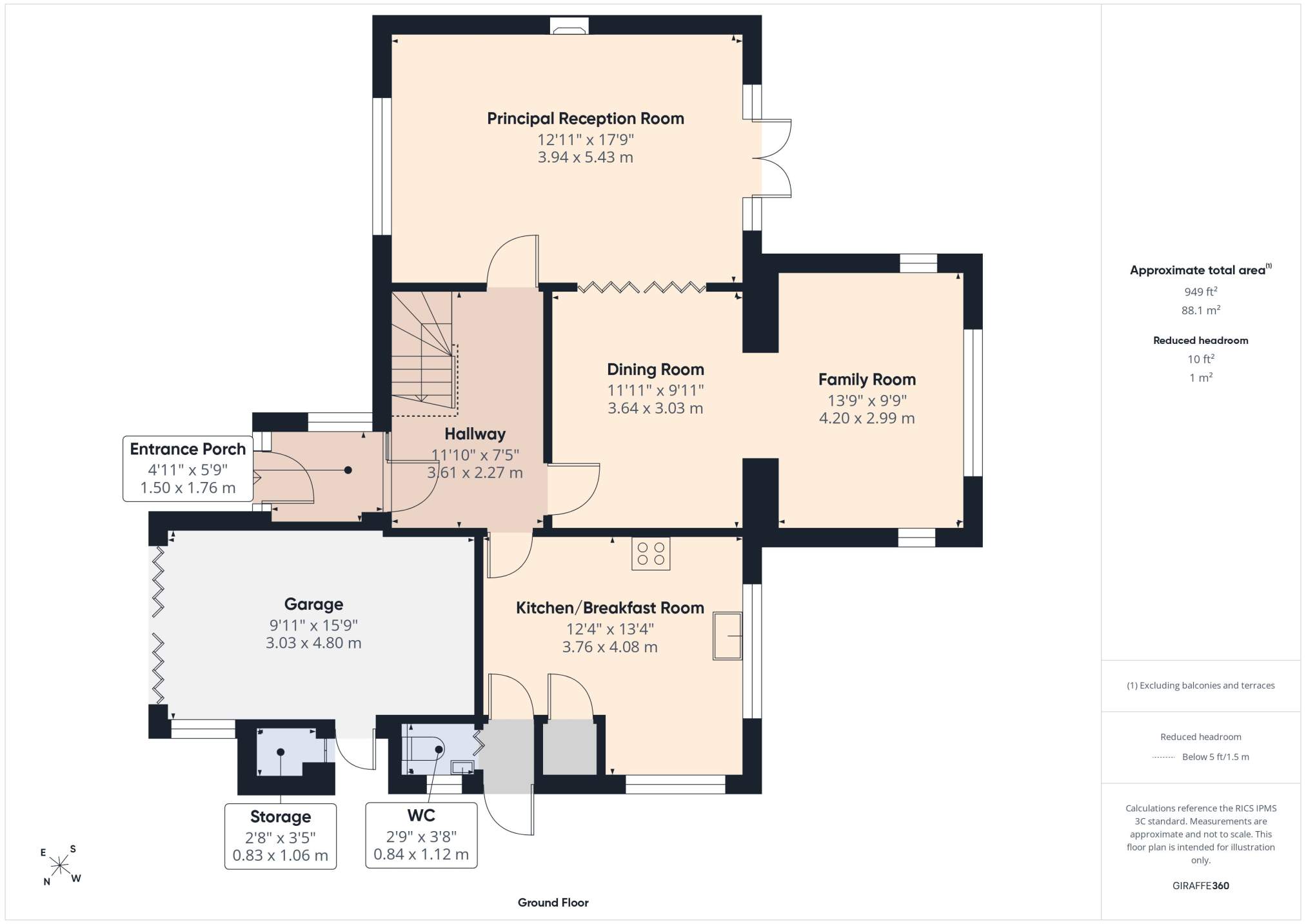 54, Brynteg, Rhiwbina floorplan