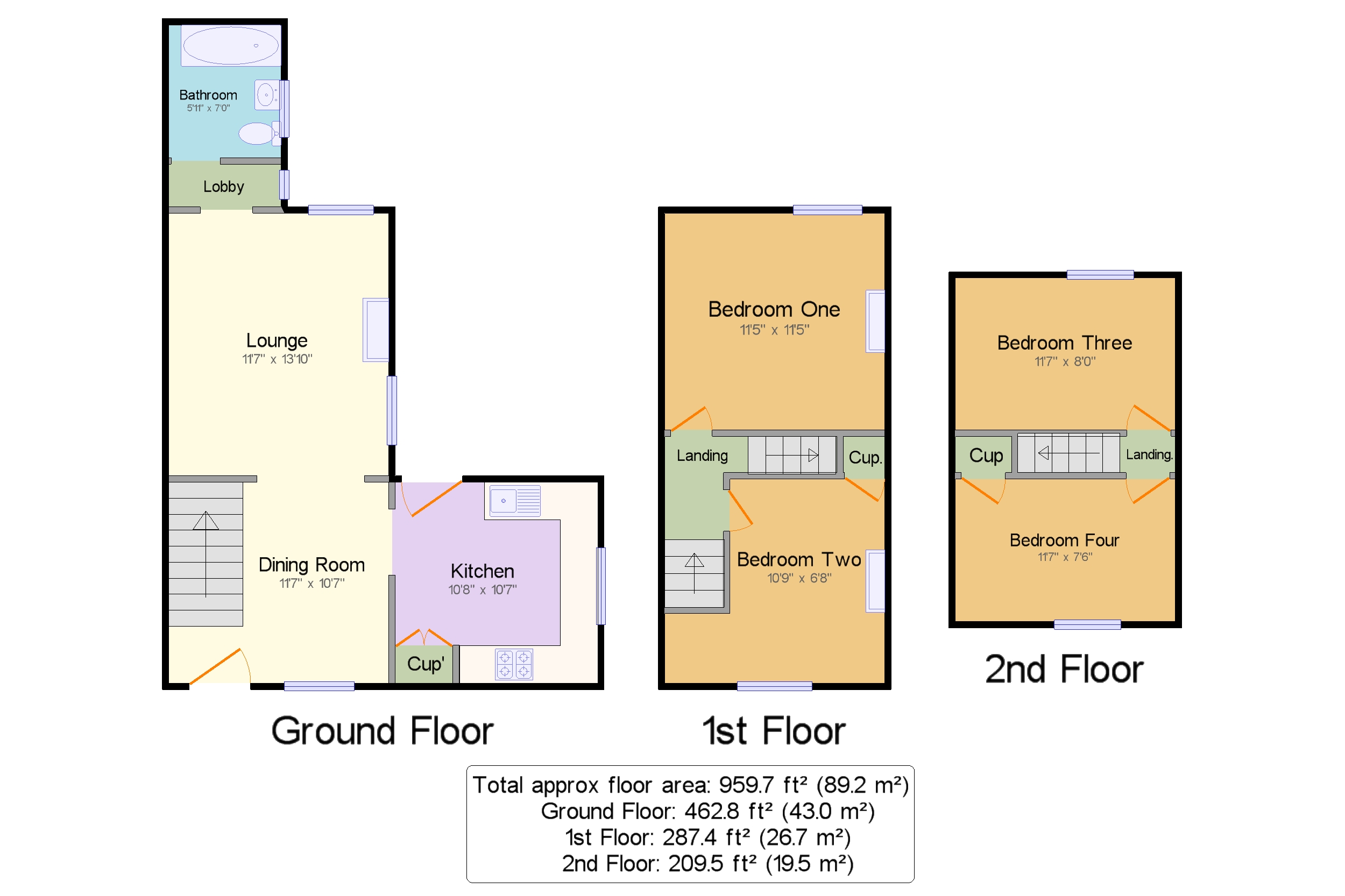 4 bed end terrace house for sale in Weavering Street, Weavering