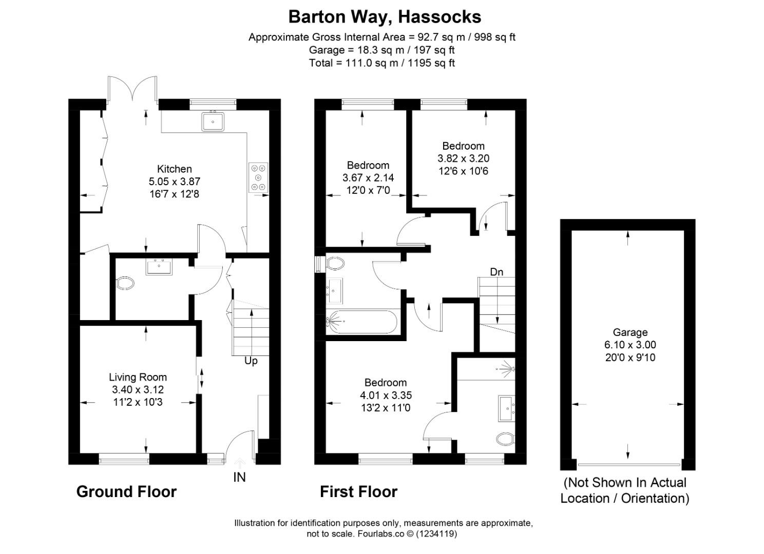 60, Barton Way, Hassocks floorplan
