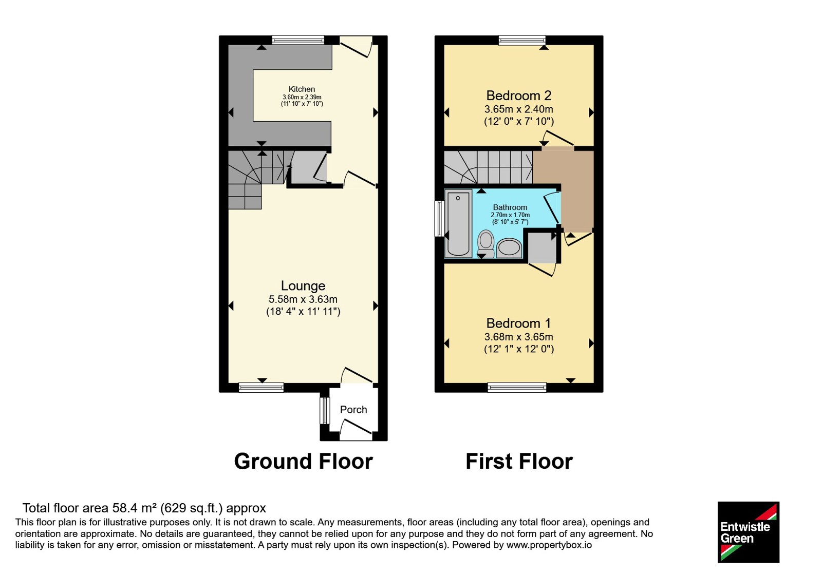 20, Surrey Close, Bolton floorplan