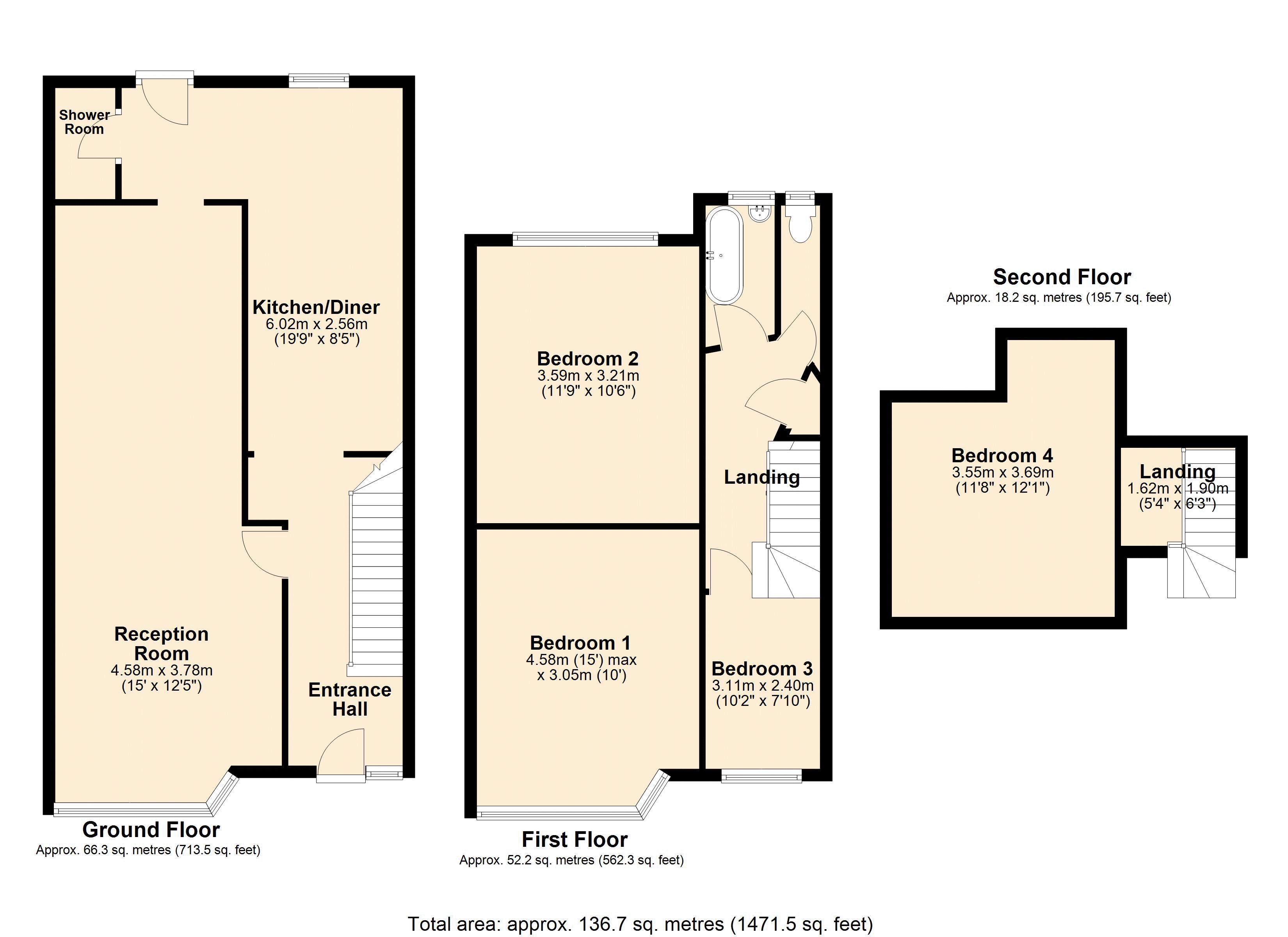 26, The Gardens, Harrow floorplan