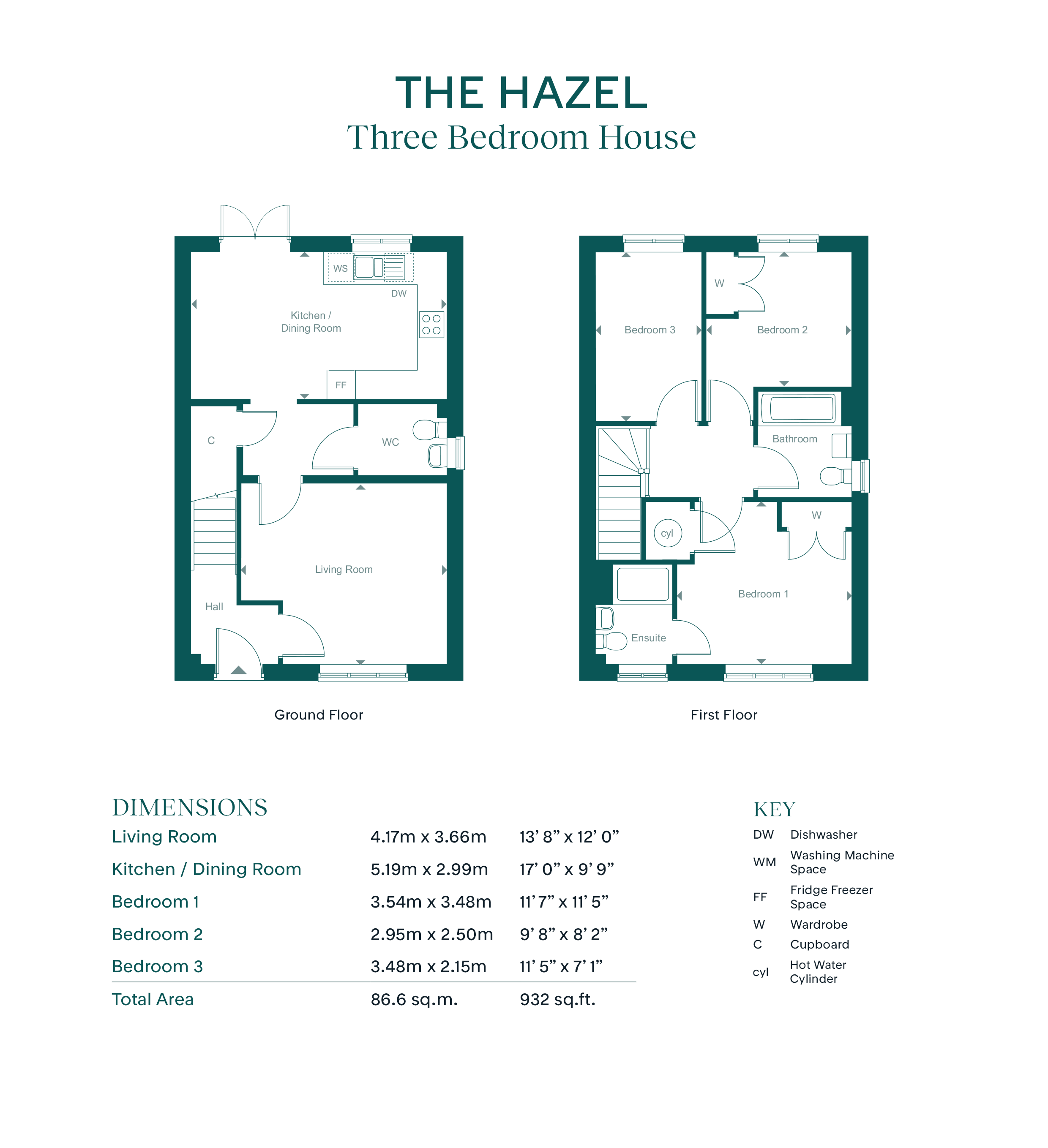89 sparrow avenue  - Hazel 1MRF, Leaf Living at Bollin Grange, Macclesfield, SK11, Macclesfield floorplan