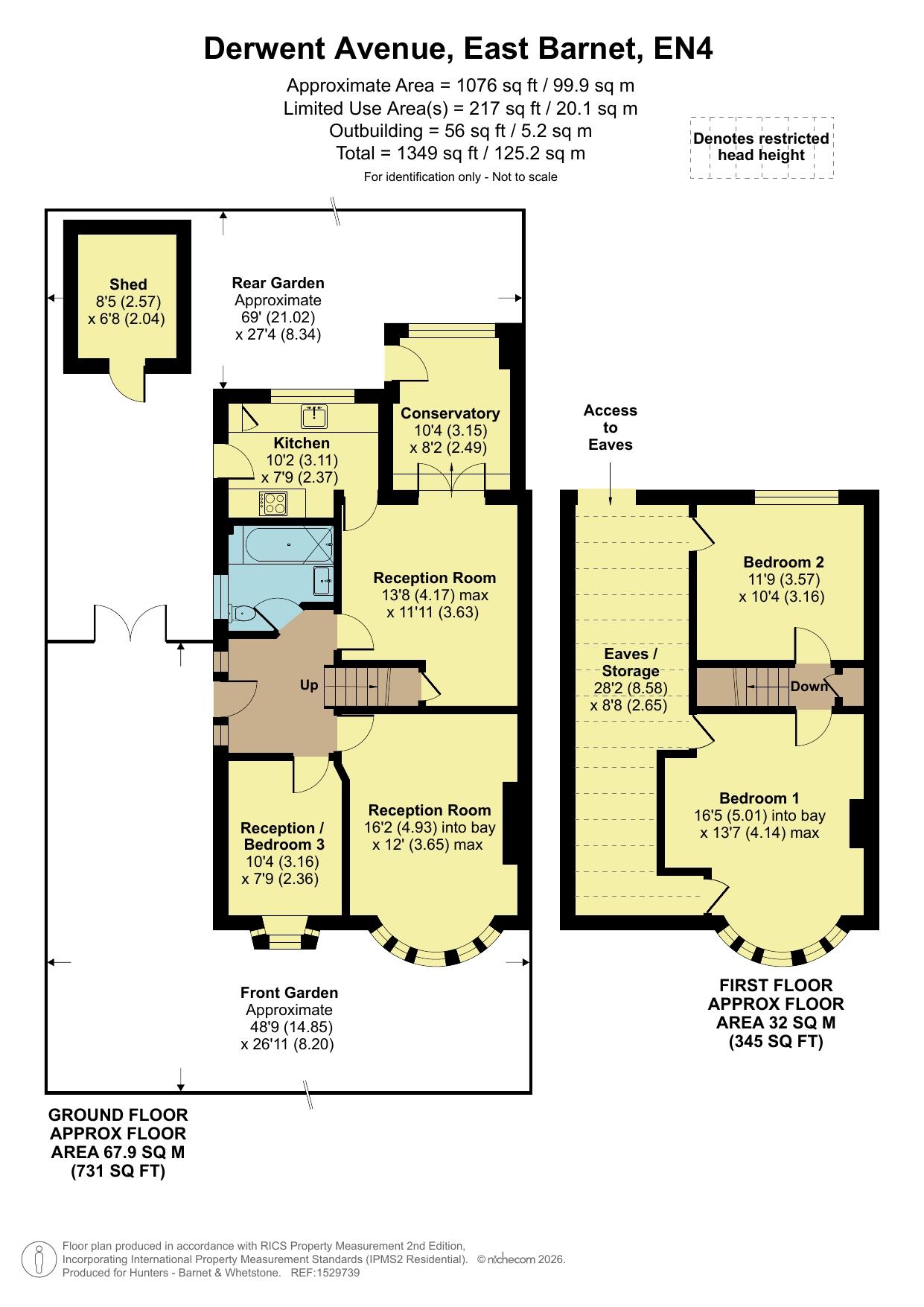 108, Derwent Avenue, Barnet floorplan