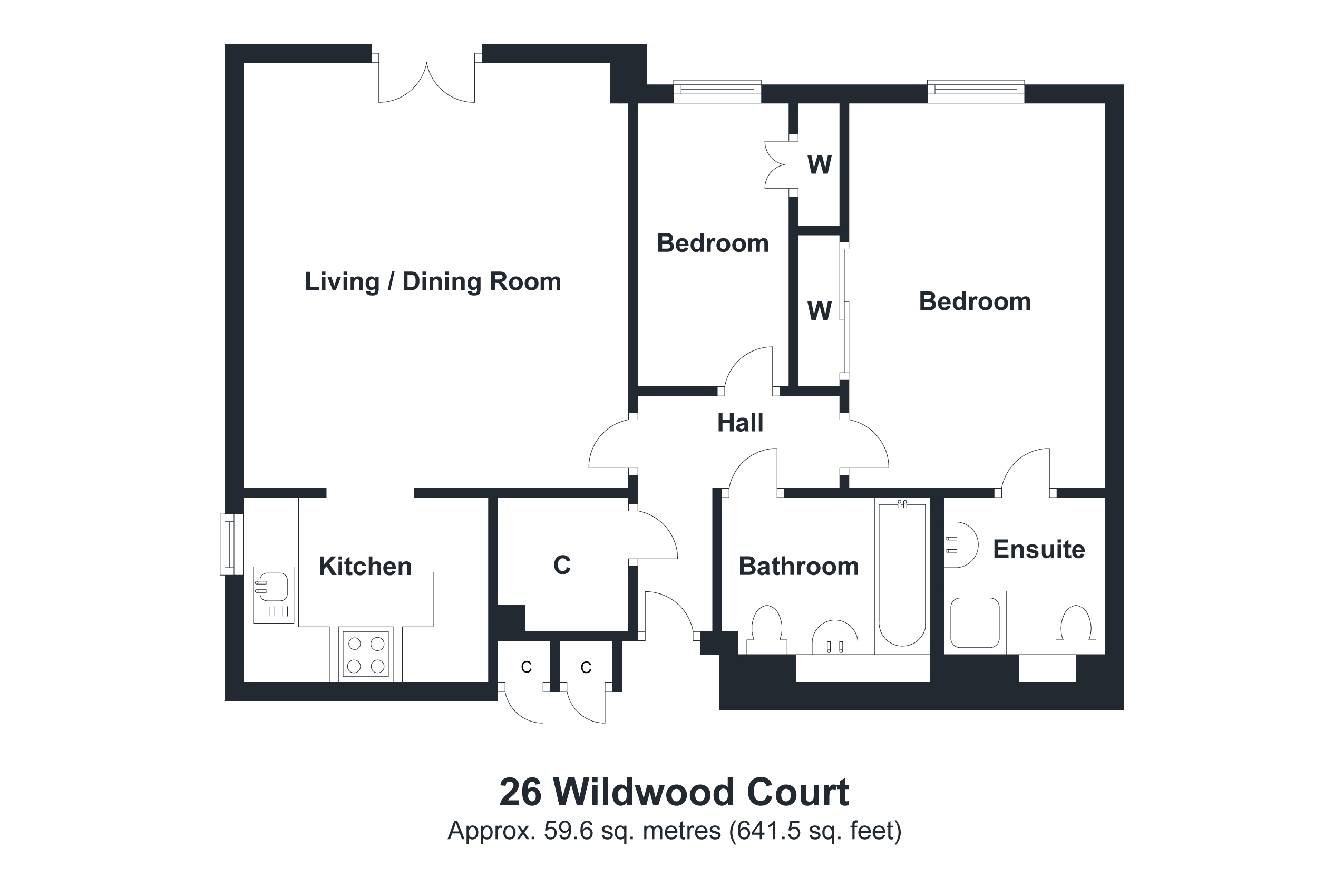 2 bed flat for sale in 26, Wildwood Court, Chorleywood, Hertfordshire