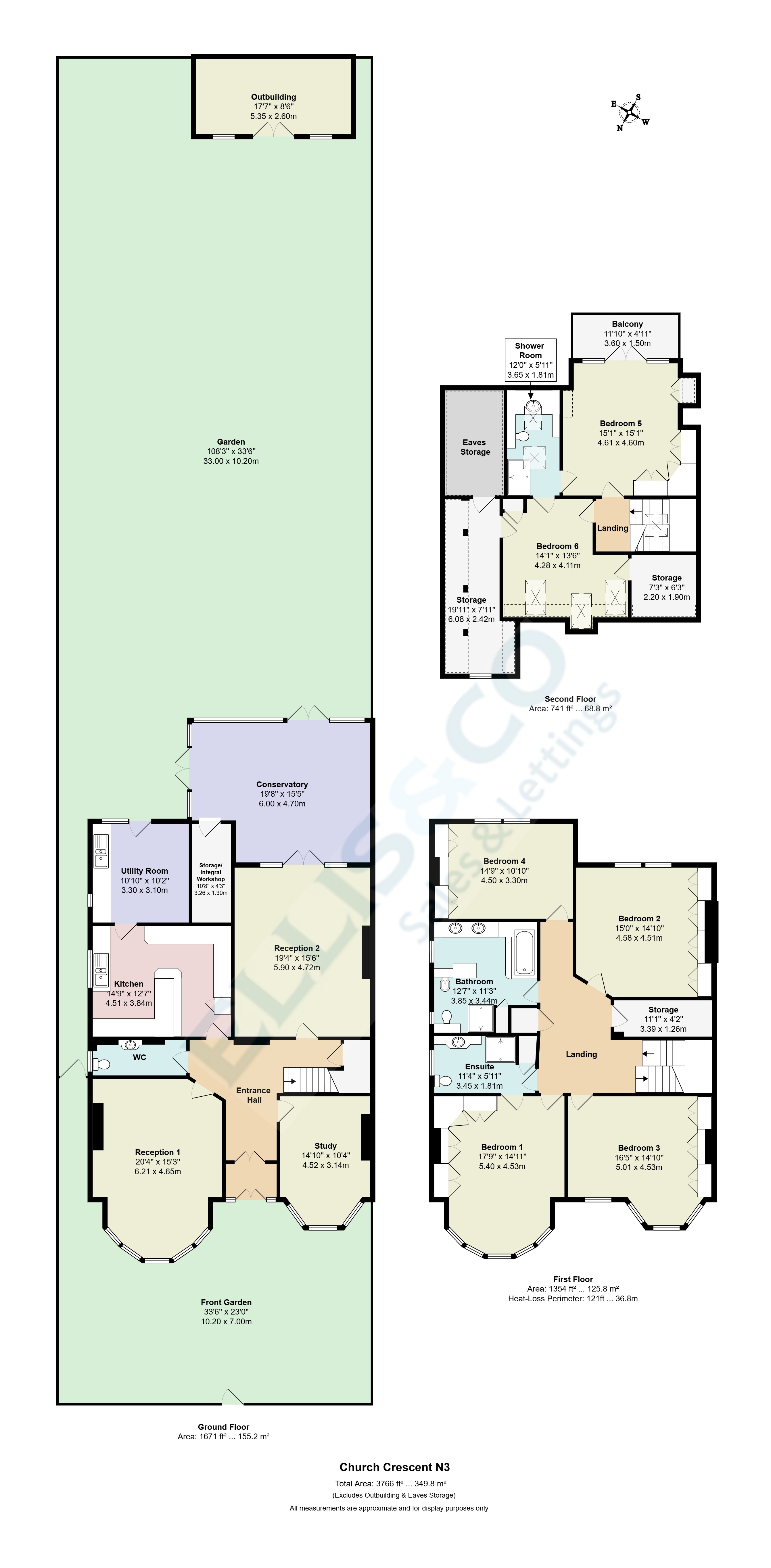 29, Church Crescent, Finchley floorplan