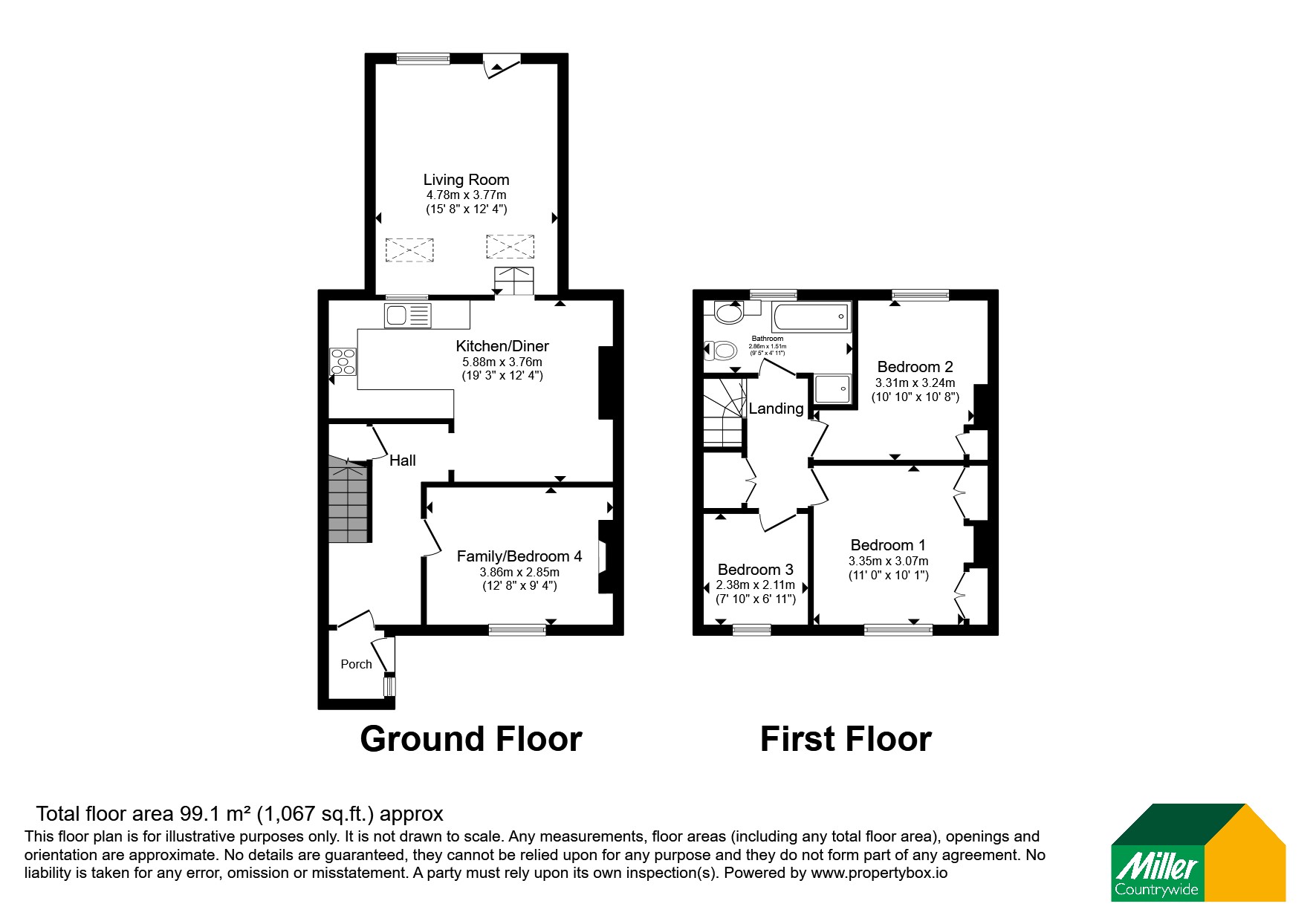 2 River View,, Tresillian, Cornwall floorplan