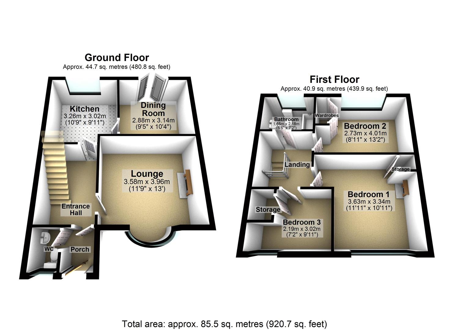 Westfield Avenue, Eggborough, Goole DN14, 3 bedroom terraced house for