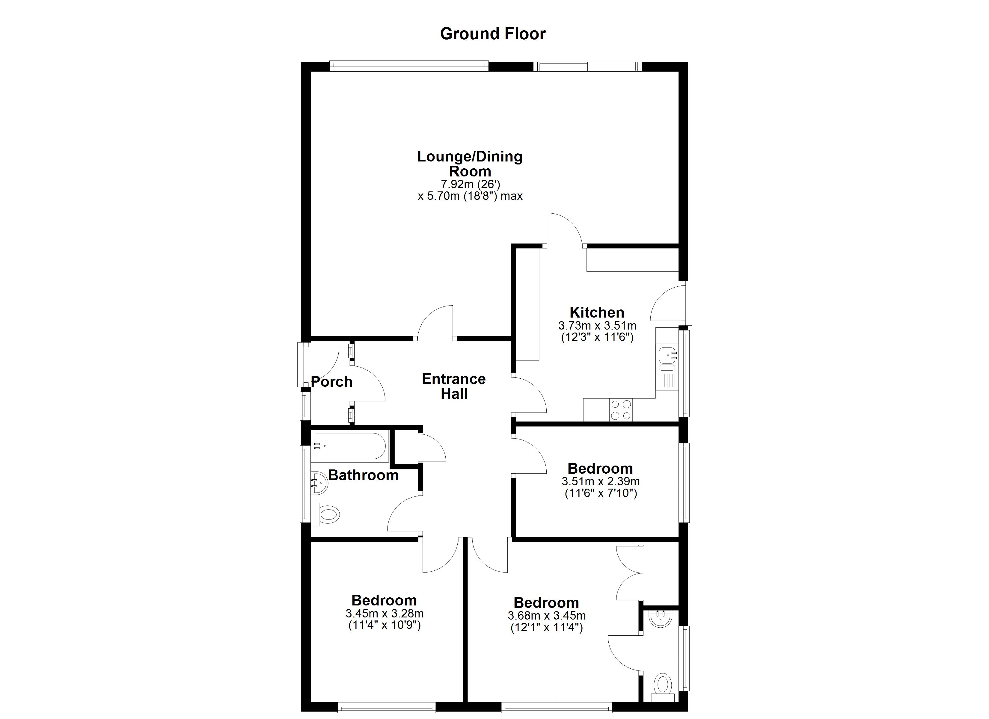 22 Leighton Crescent, Bleadon Hill, Weston s Mare floorplan
