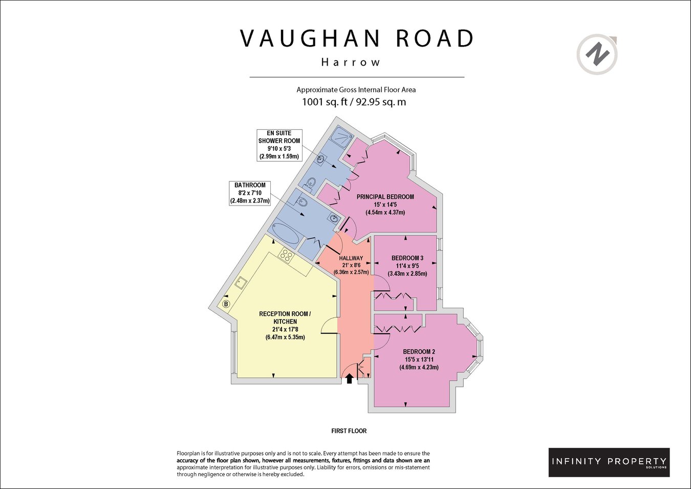 9, Twinlock Court, Vaughan Road, Harrow floorplan