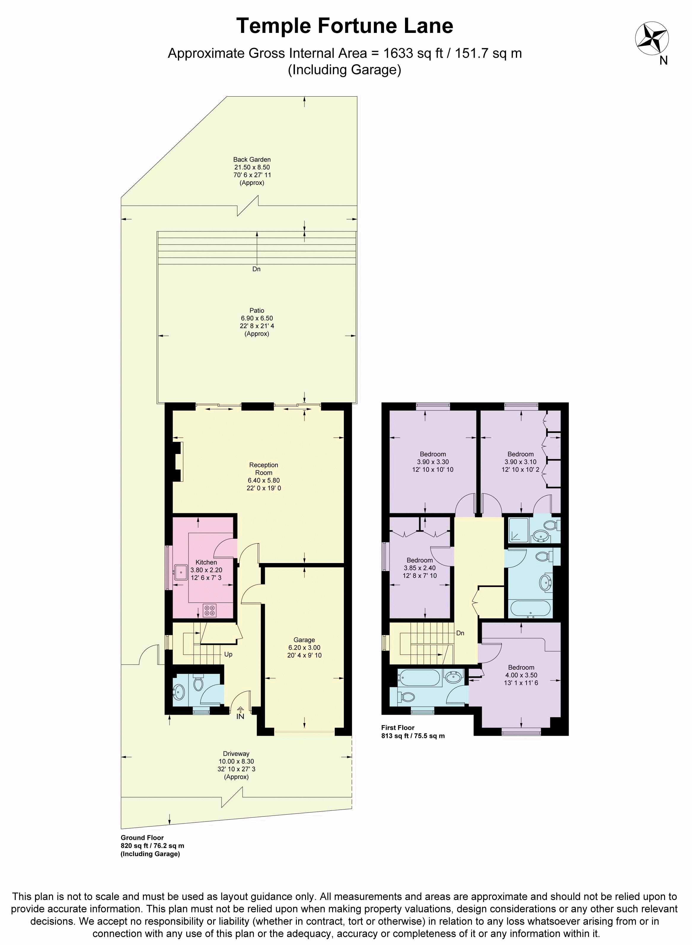 Temple Fortune Lane, London NW11, 4 bedroom semidetached house for