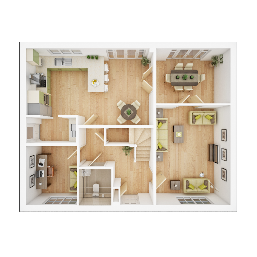 The Standford - Plot 139, Union View, Birmingham Road, Hatton floorplan