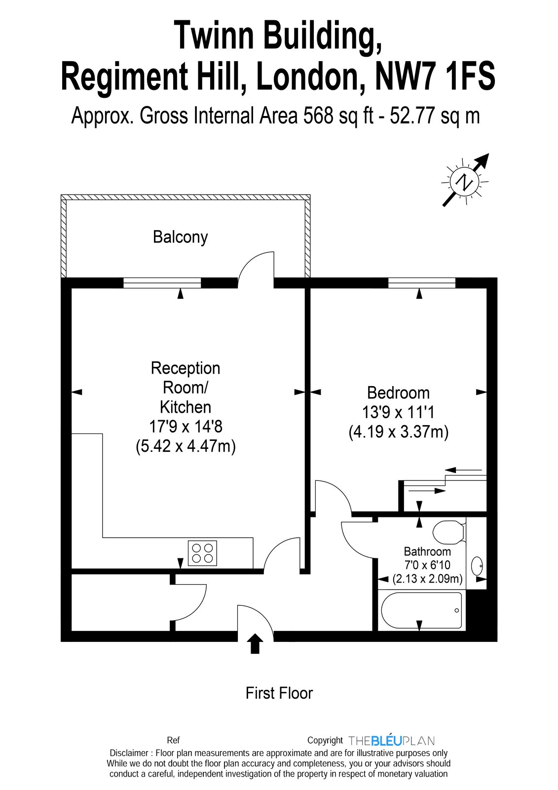 1 Bedrooms Flat for sale in Twinn Building, Regiment Hill, Mill Hill NW7