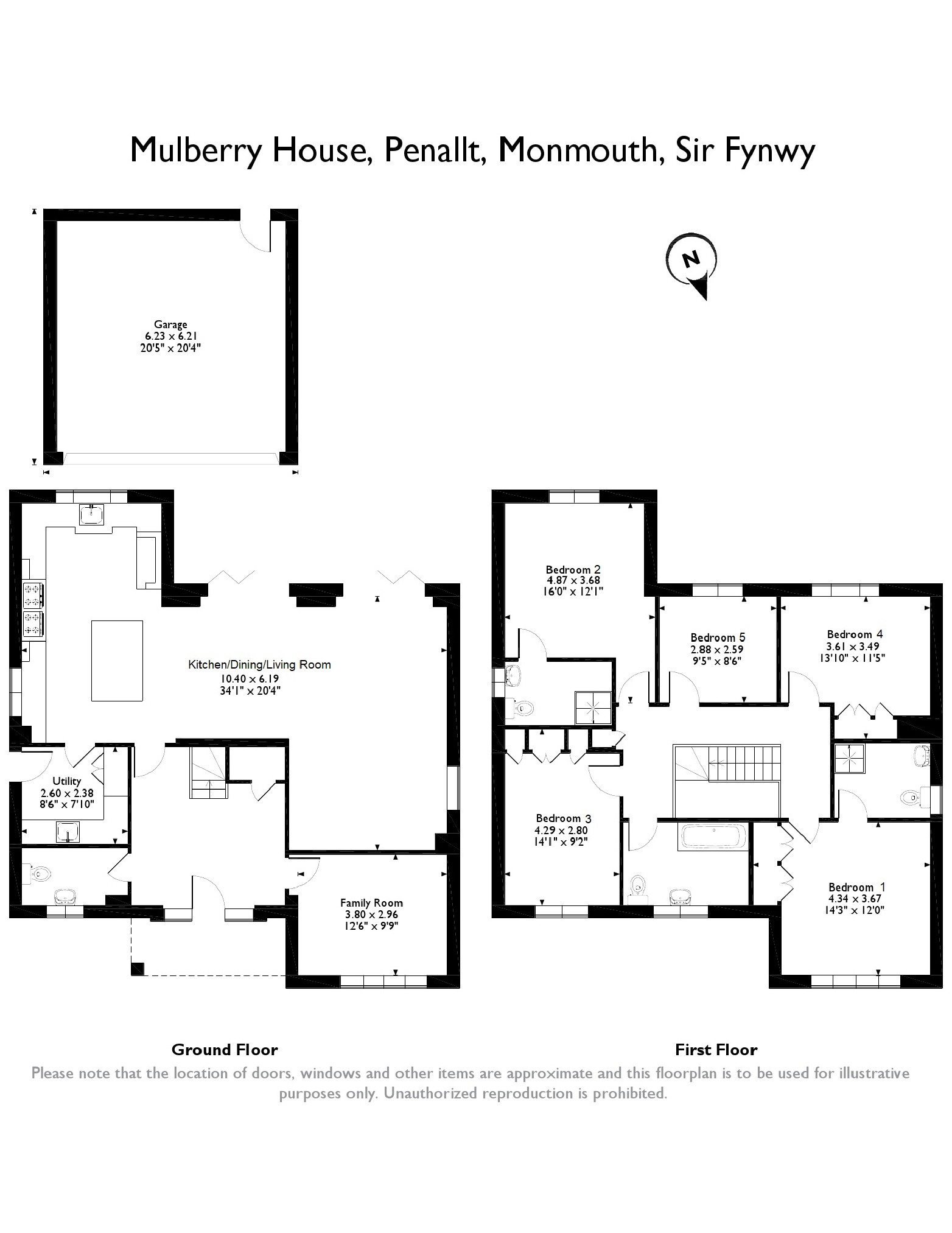 5 bed detached house for sale in Penallt, Monmouth, Monmouthshire NP25