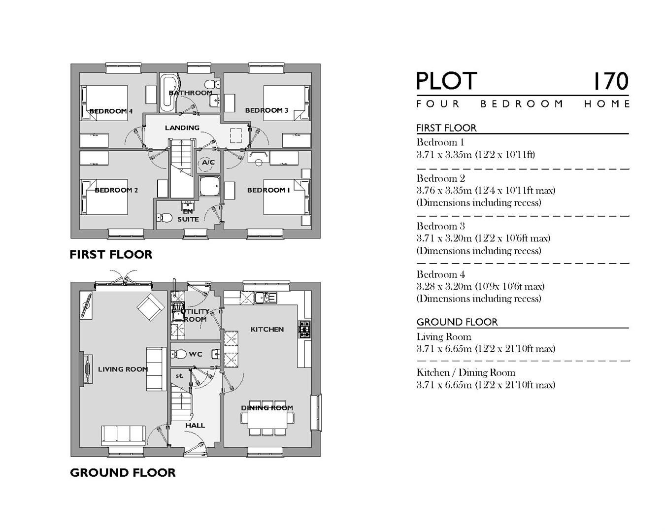 Plot 170, 7, Helyar Drive, Weymouth floorplan