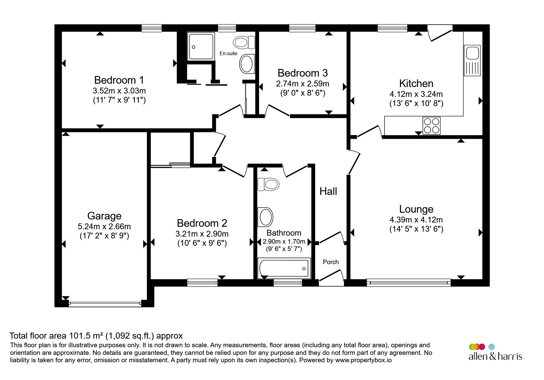 4, The Meadows, Kilwinning floorplan