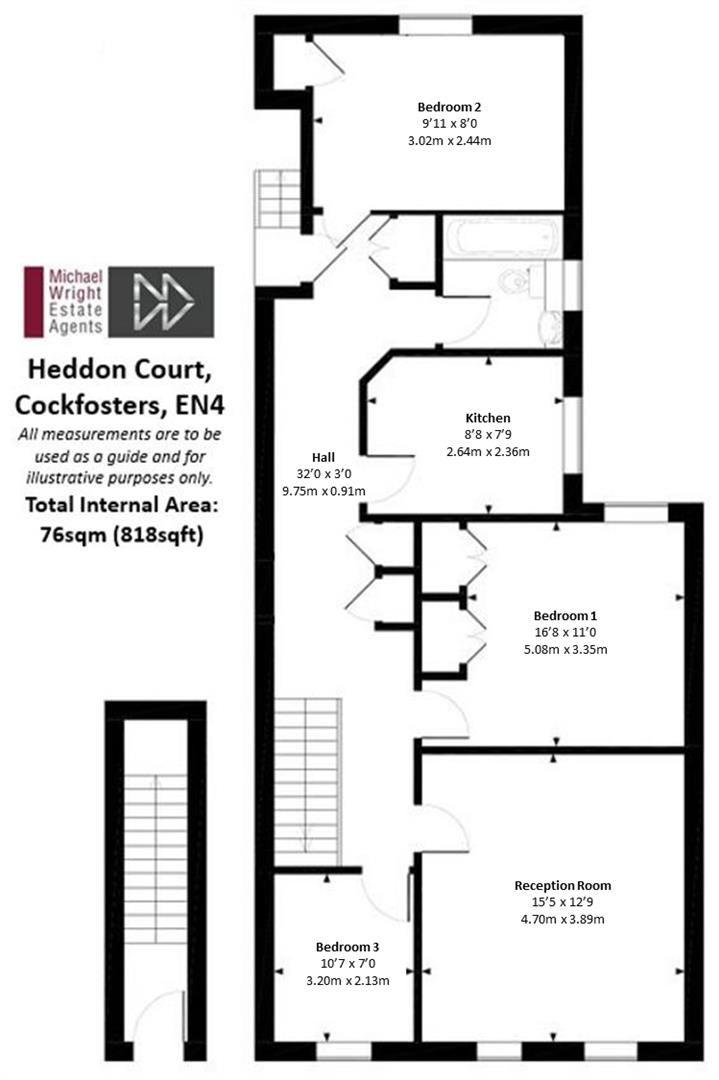 9, Heddon court parade, Cockfosters Road, Cockfosters floorplan