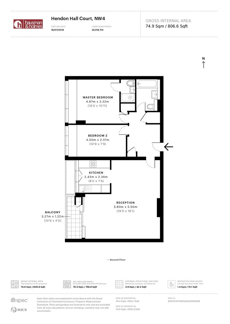 35, Hendon Hall Court, London floorplan