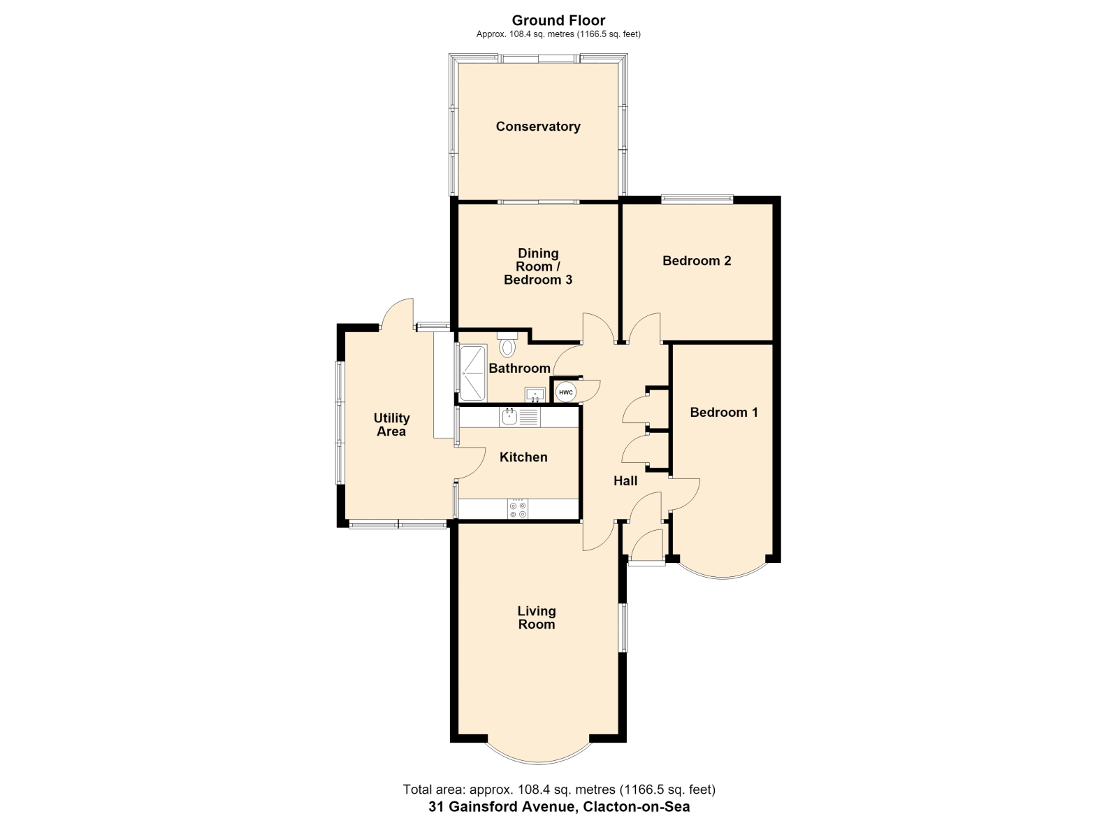 31 Gainsford Avenue, Clacton on Sea floorplan