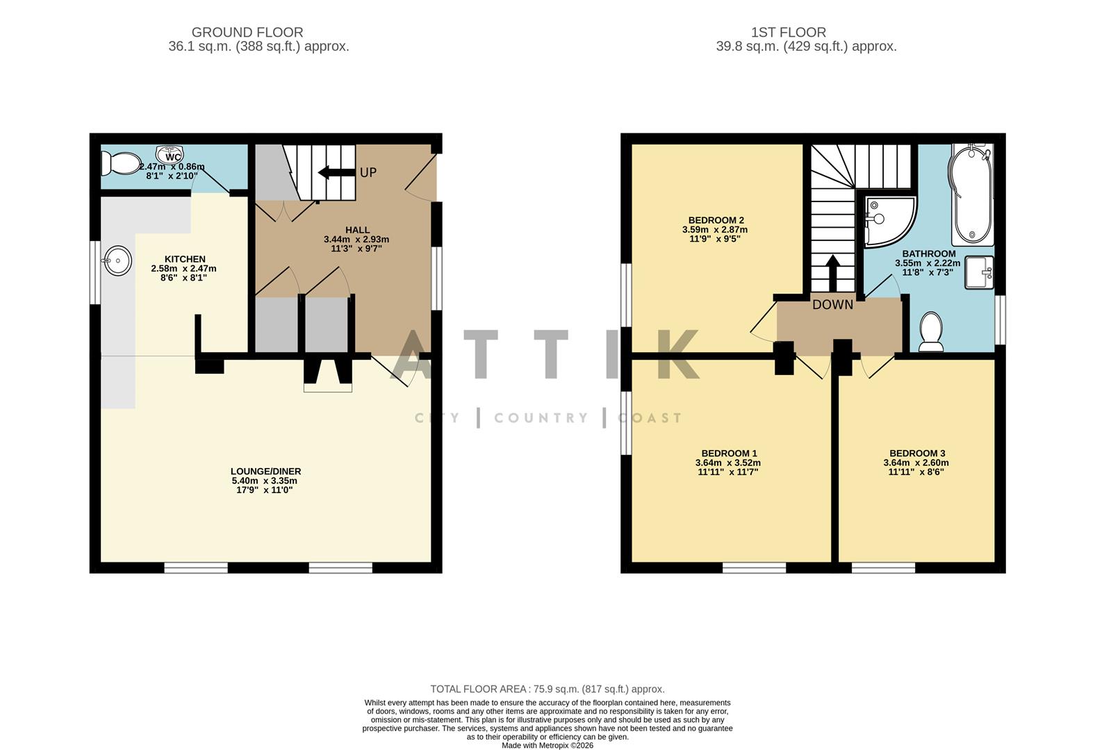 All Saints Cottage, 76-77, London Road, Halesworth floorplan