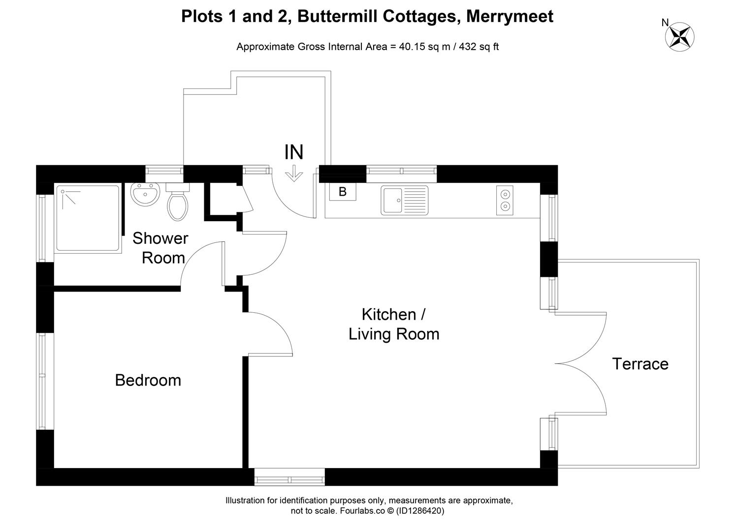 3 Buttermill Cottages, Merrymeet, Liskeard floorplan