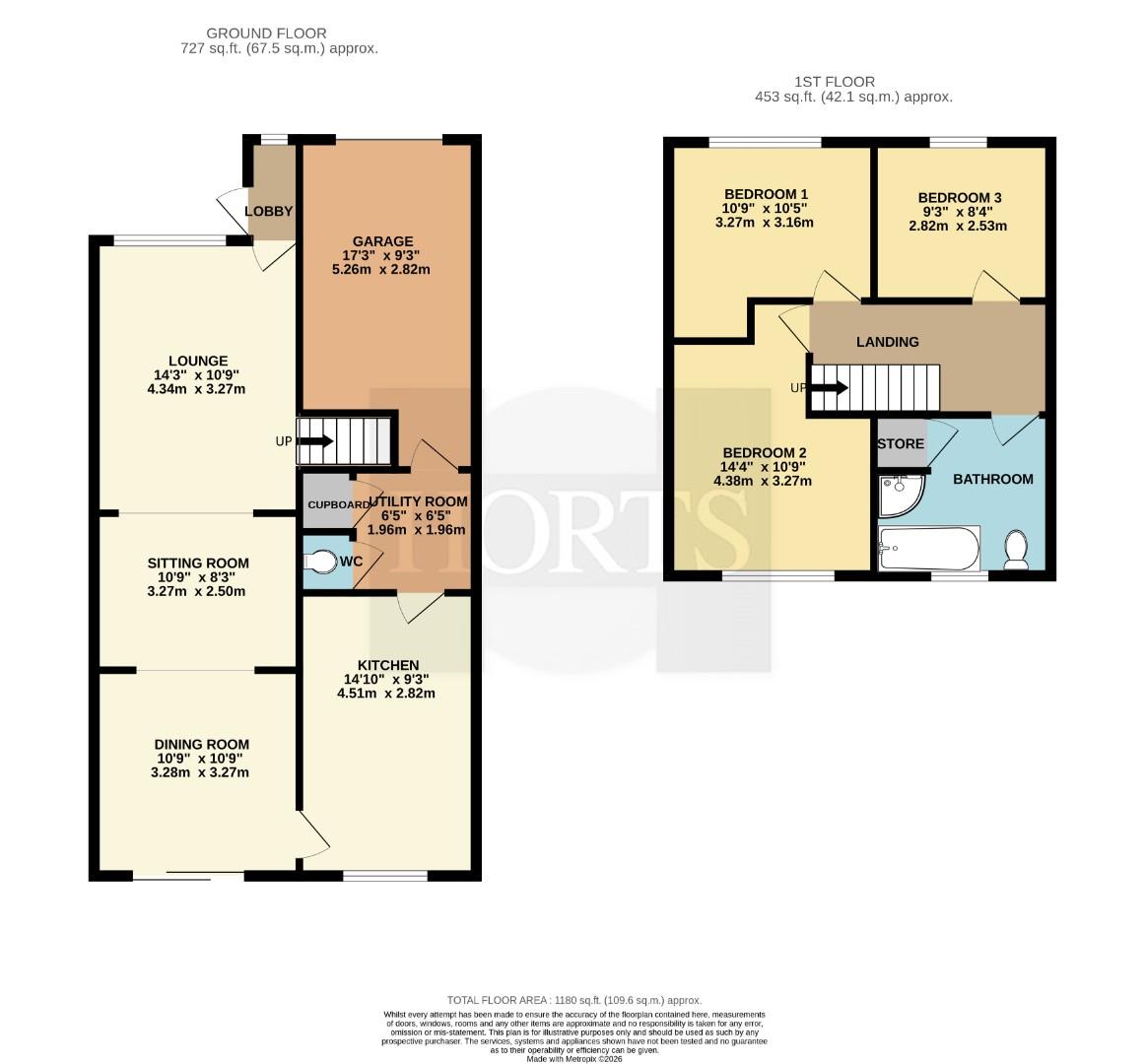 199, Norton Leys, Rugby floorplan