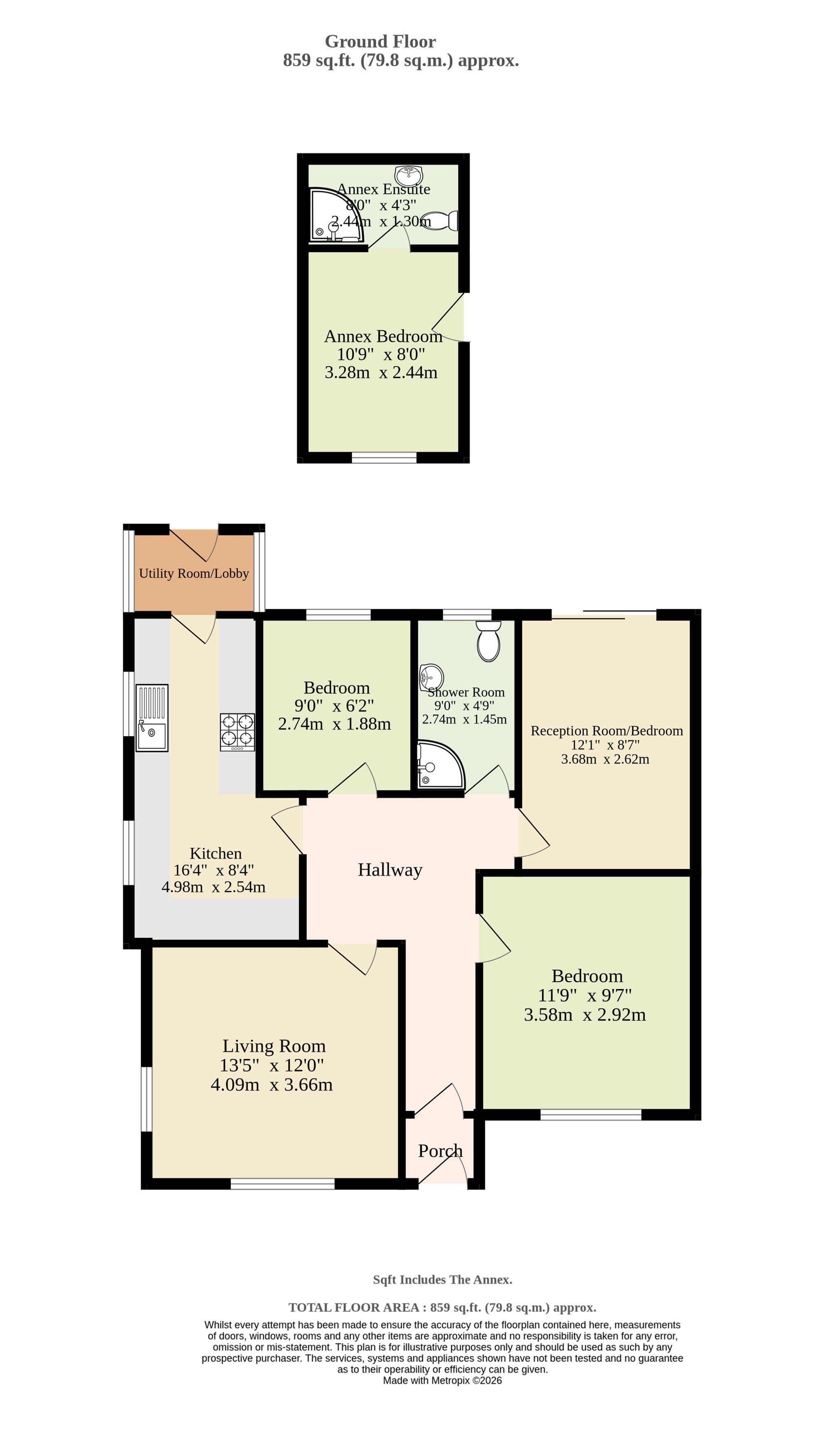 12 Loxley Road, Lowestoft floorplan
