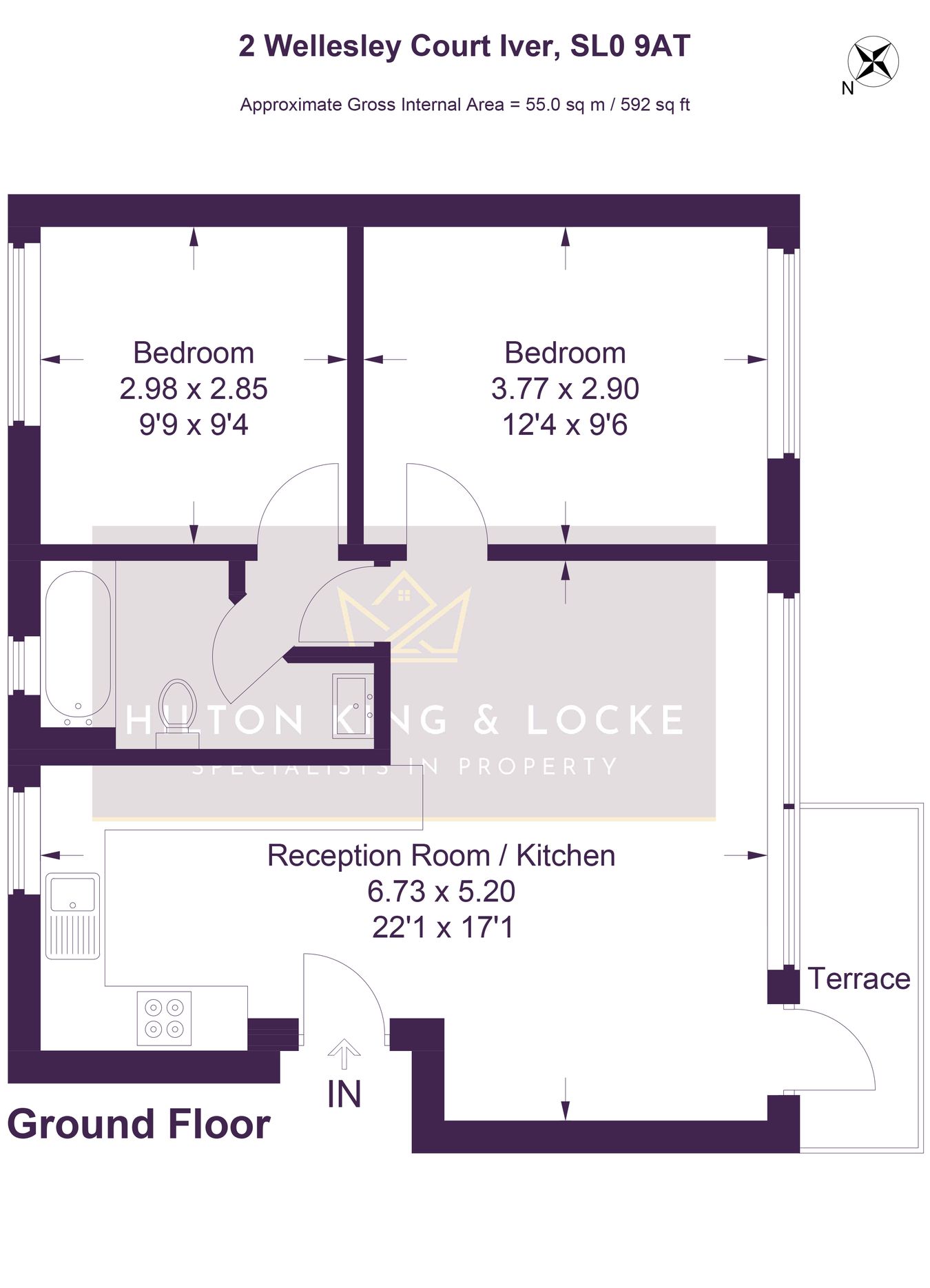 2, Wellesley Court, IVER floorplan