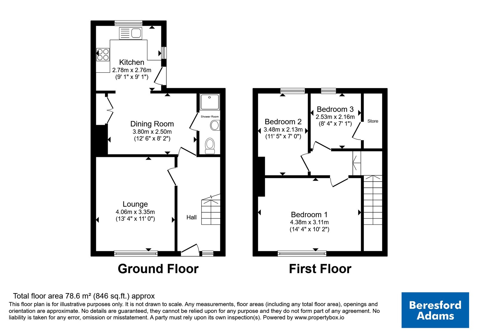 13, The Close, Conwy floorplan