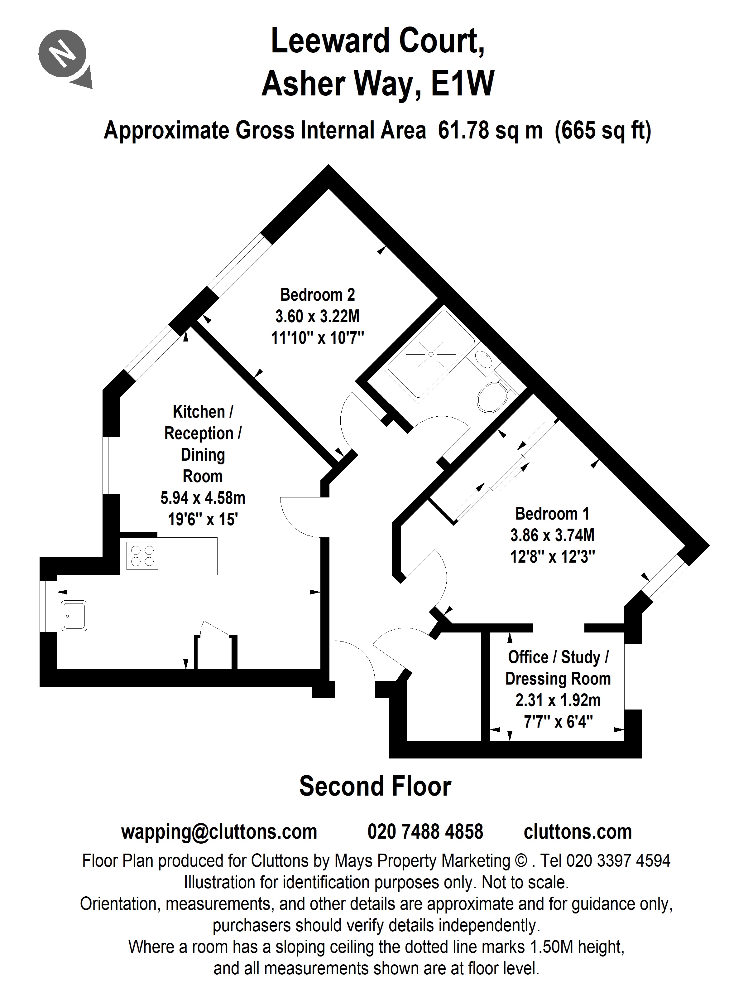 Leeward Court, London floorplan
