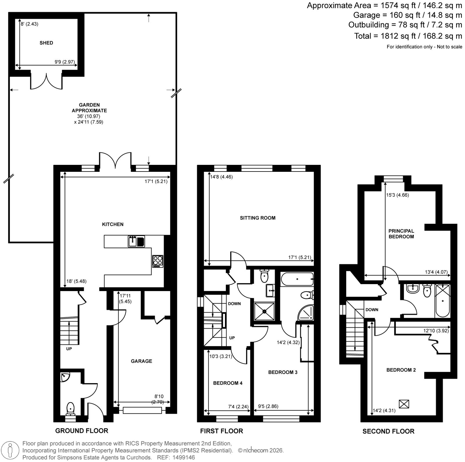 6, Andrews Gate, Shepperton floorplan