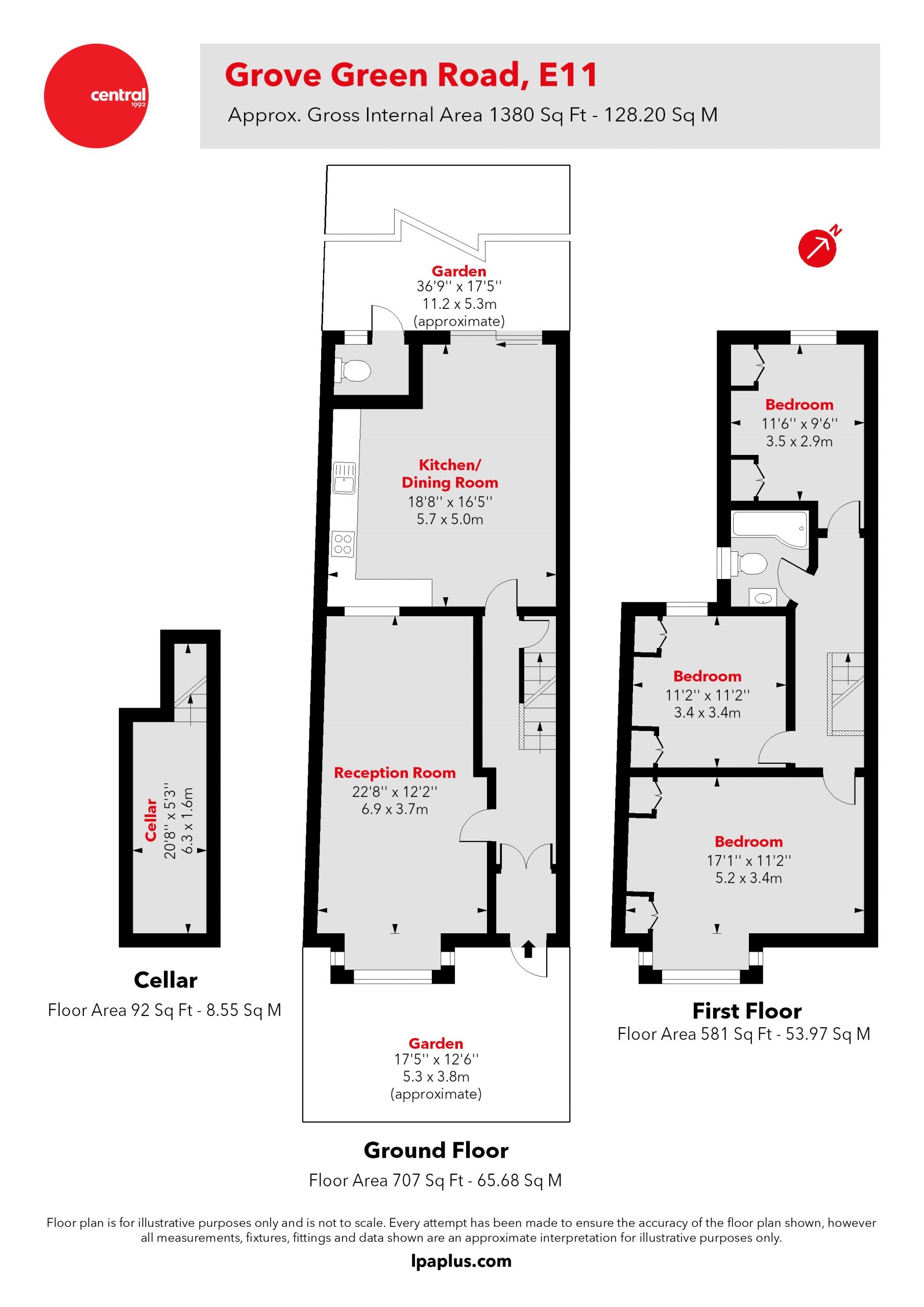 Grove Green Road, Leytonstone, London E11, 3 bedroom terraced house for