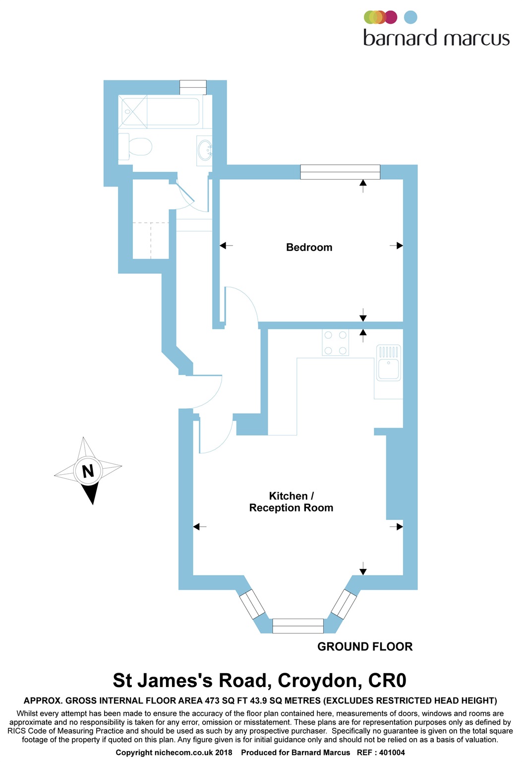 1 Bedrooms Flat for sale in Speakers Court, St. James's Road, Croydon CR0