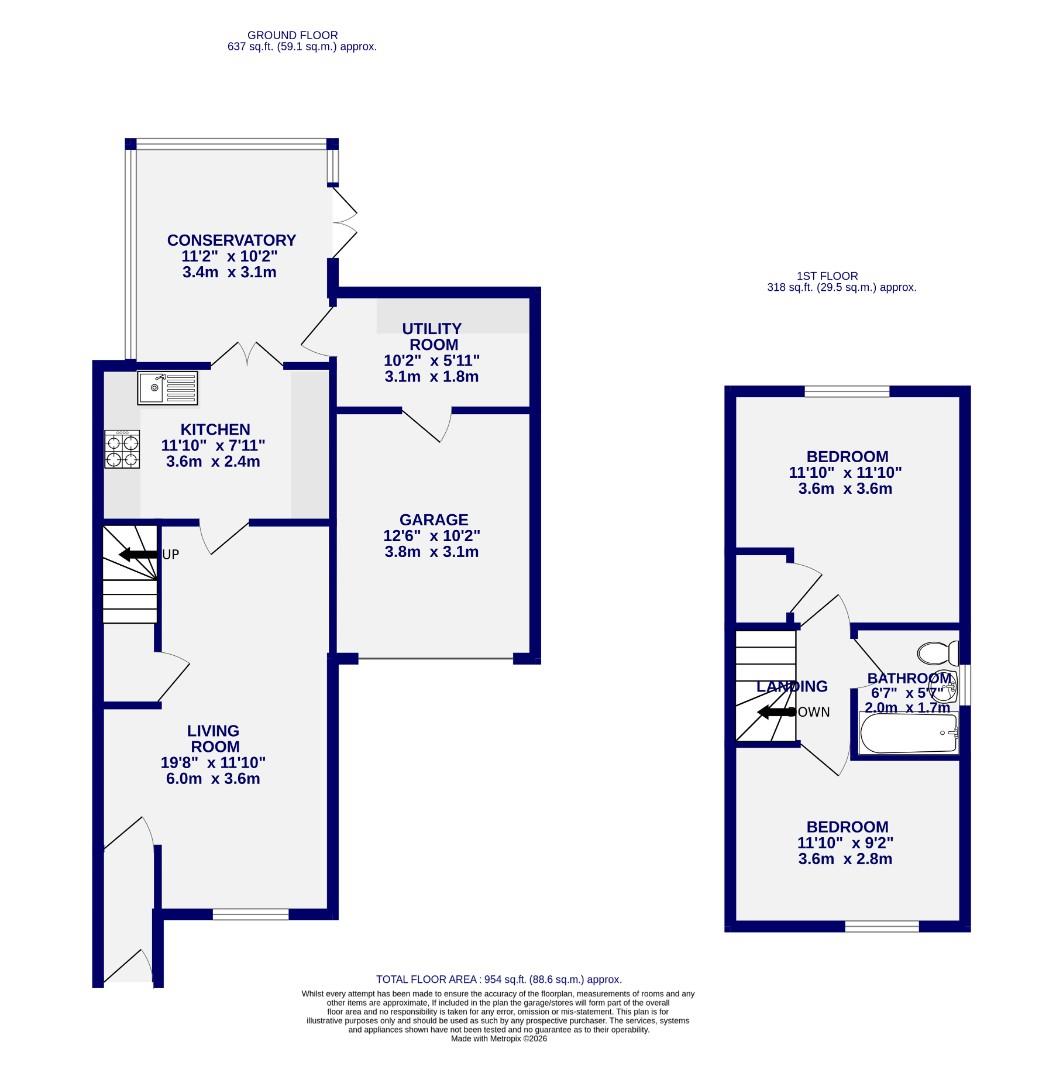 11, Highgrove Close, York floorplan