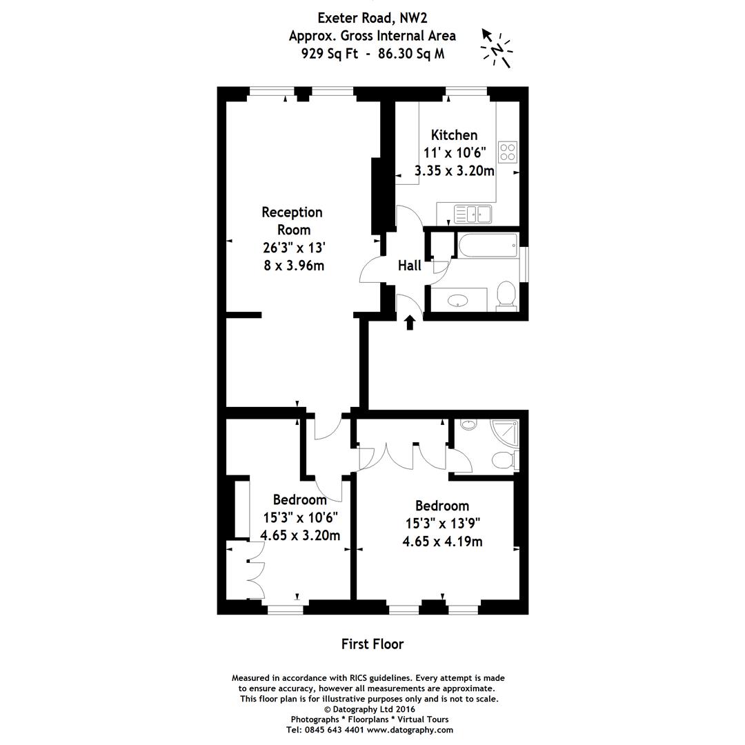 Exeter Road, London floorplan