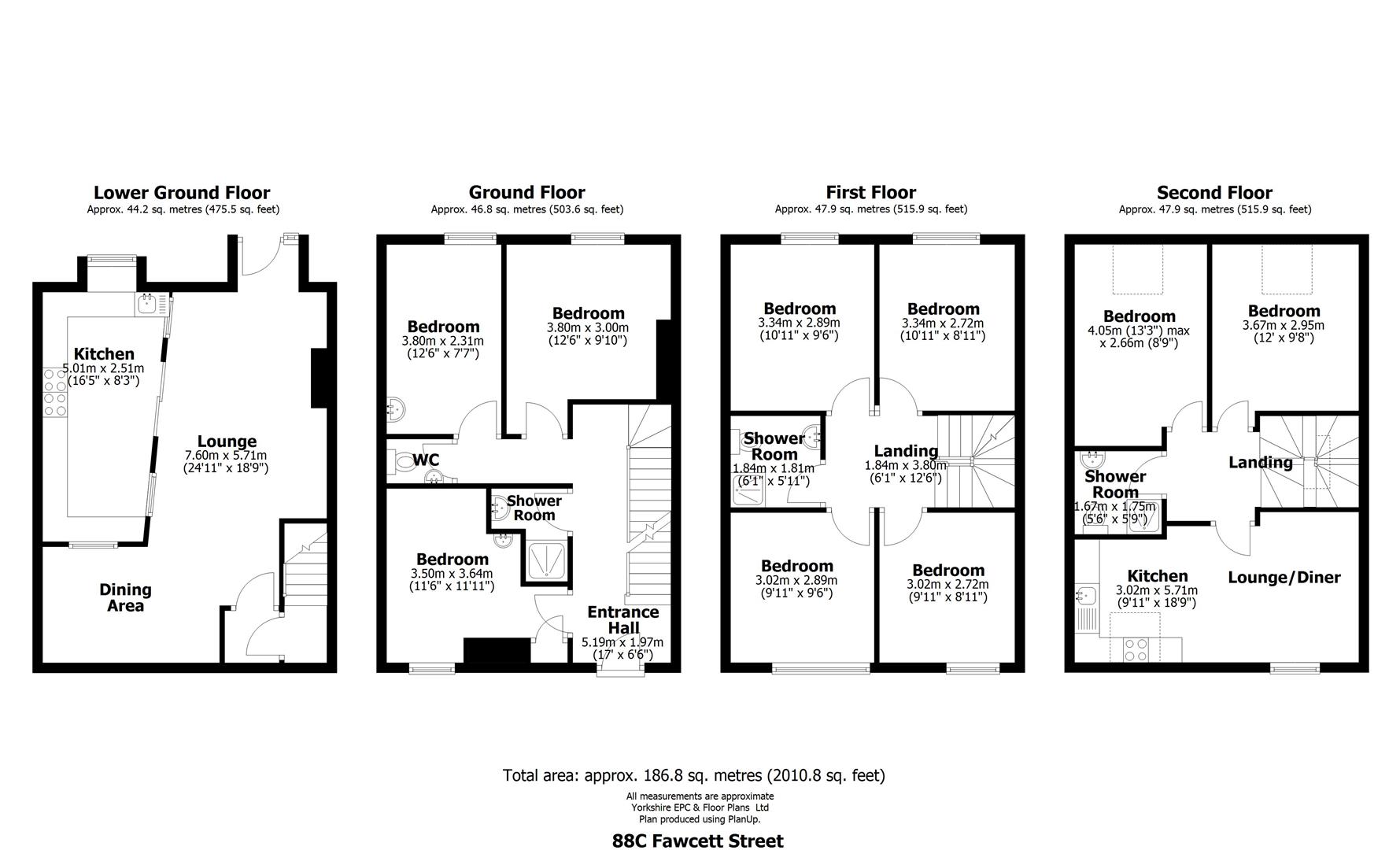 Fawcett Street, Sheffield floorplan