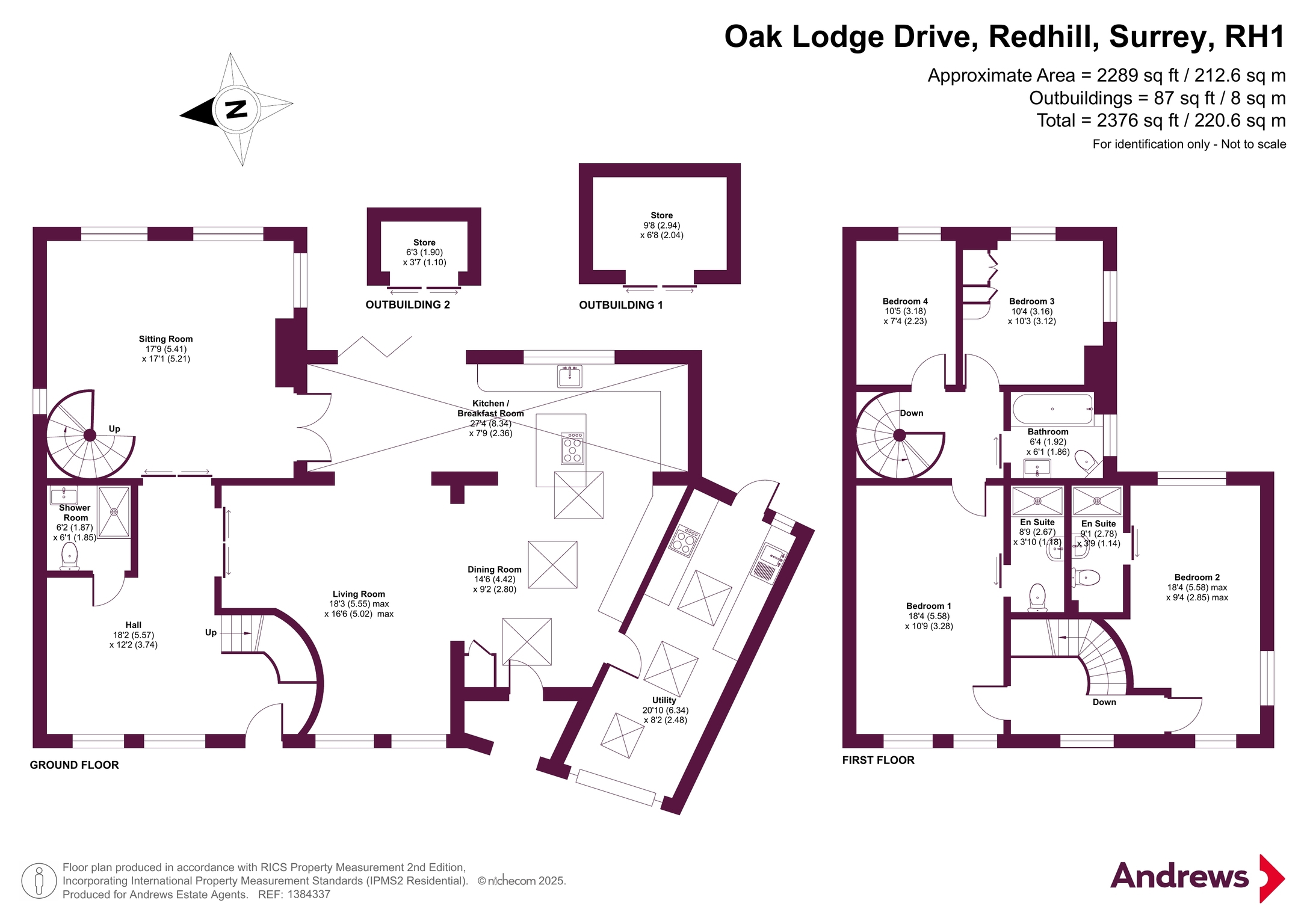 6, Oak Lodge Drive, Surrey floorplan