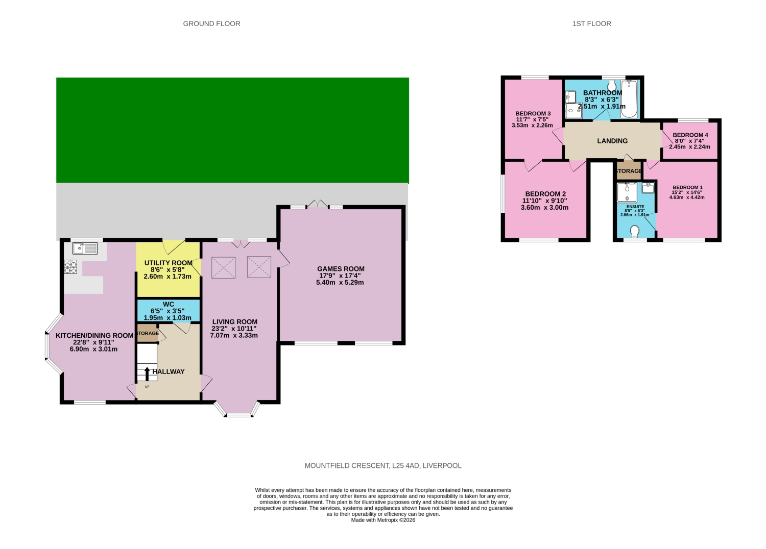16, Mountfield Crescent, Liverpool floorplan