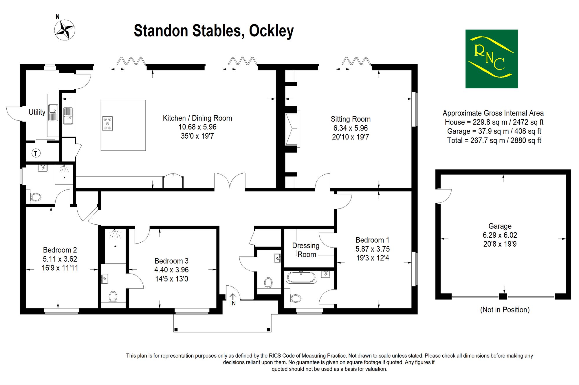 The Hollies, Standon Stables, Ockley floorplan