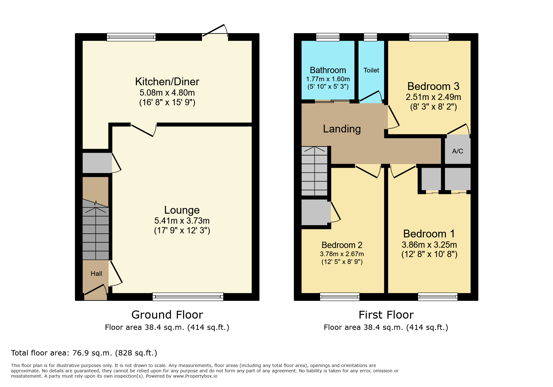 5 Forbes Close, Leicester floorplan