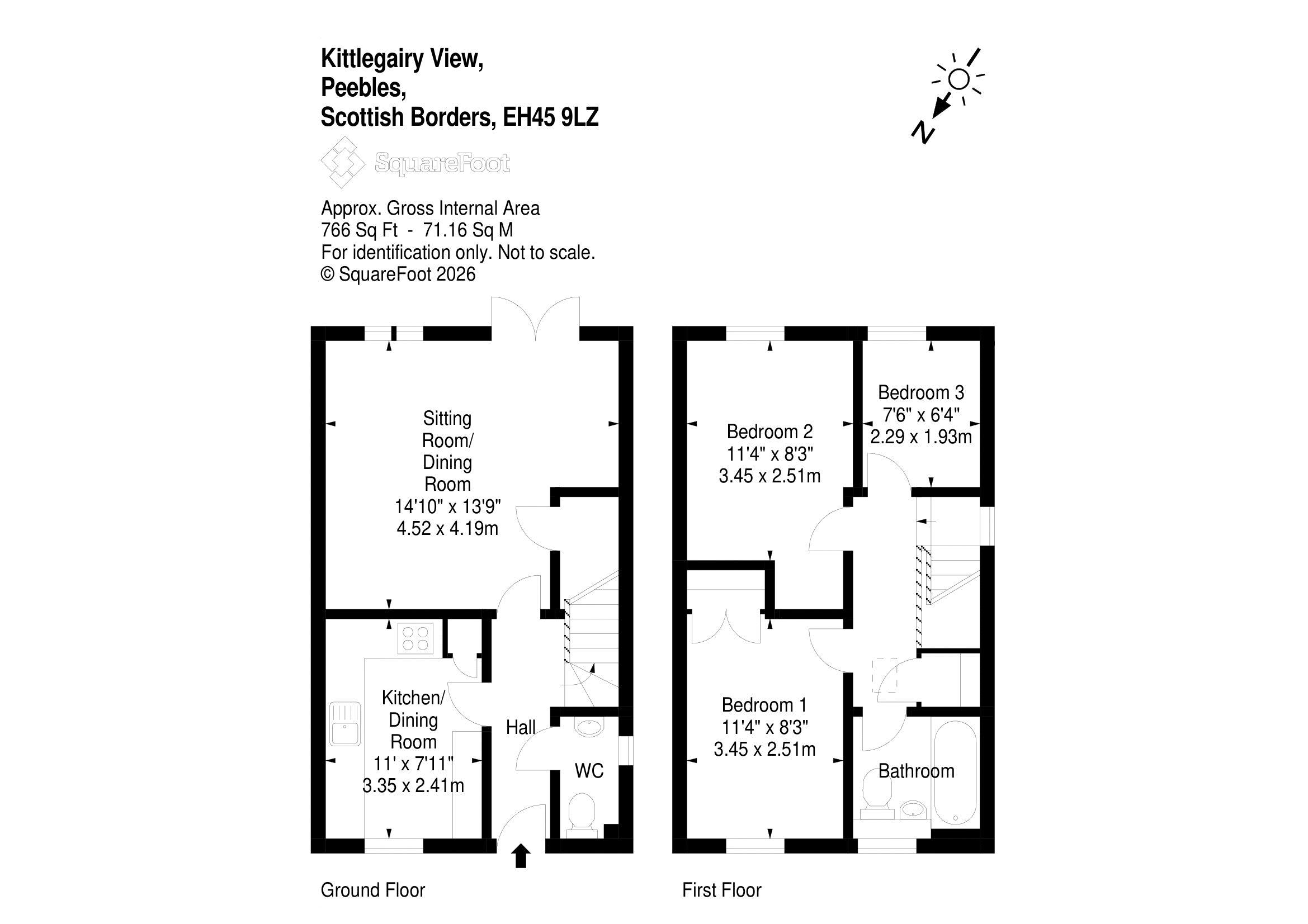 33, Kittlegairy View, Peebles floorplan