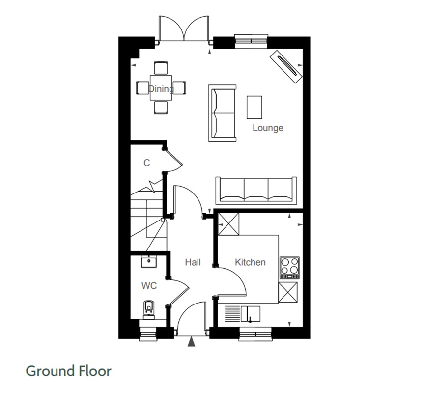 Plot 65, The Lyme, Daggons Road, Fordingbridge floorplan
