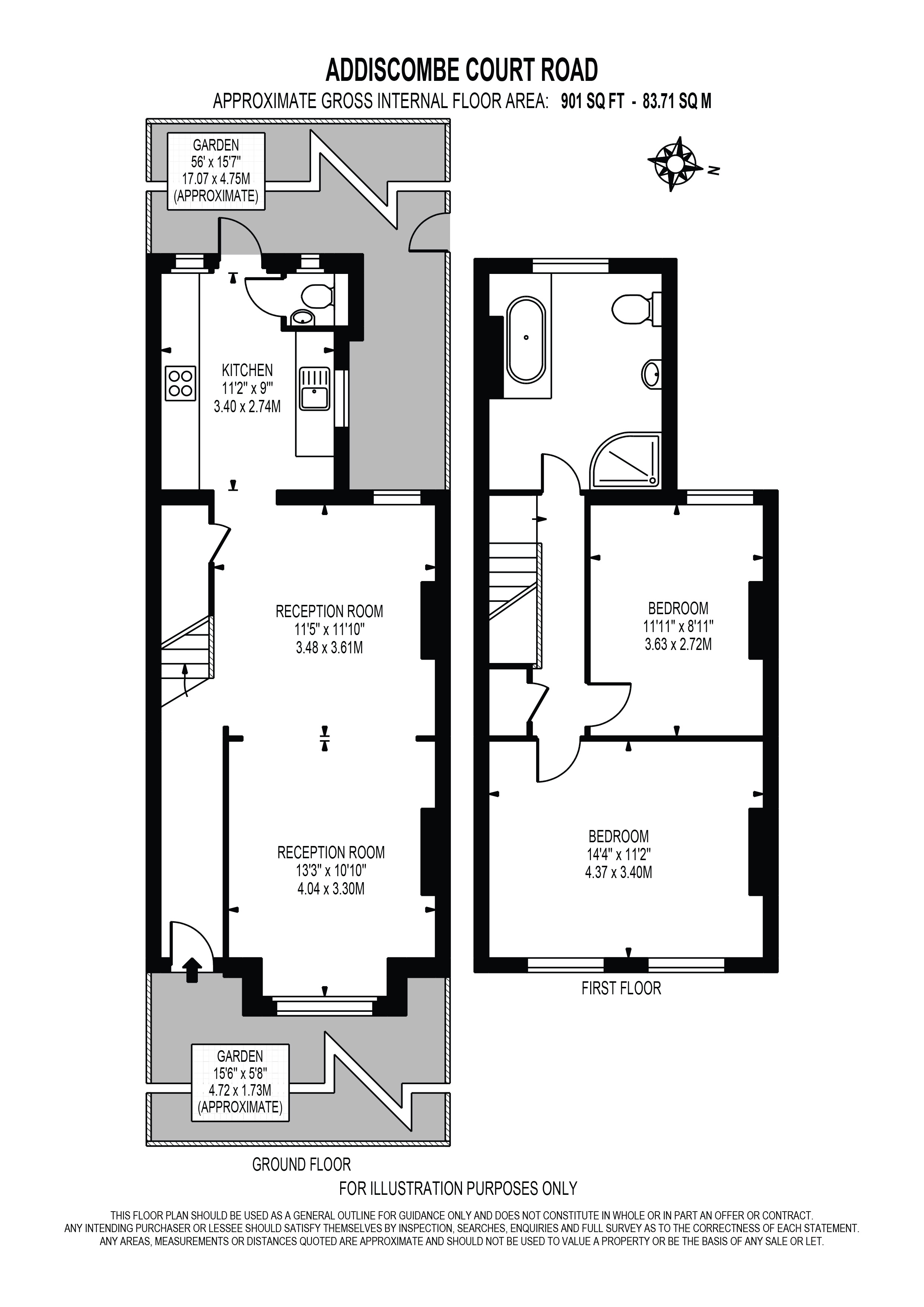 133, Addiscombe Court Road, Surrey floorplan