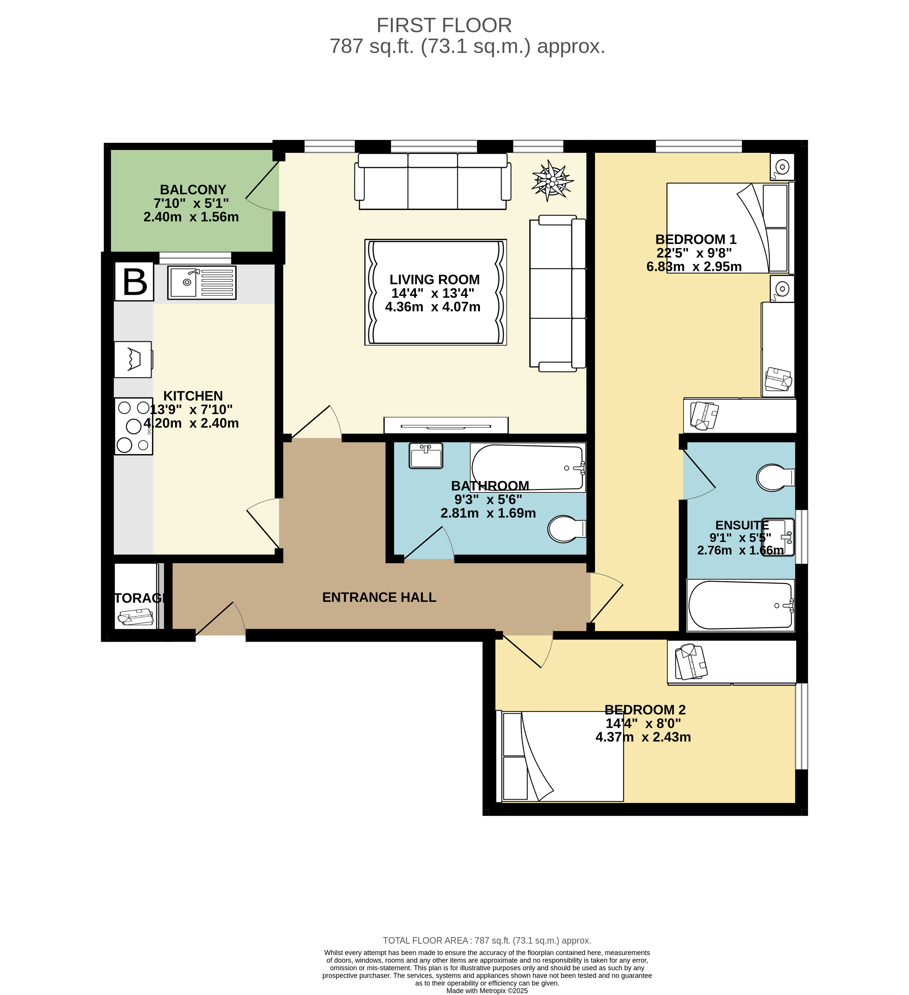 Flat 6 Carrington Lodge, 27-29, Forty Avenue, Wembley floorplan