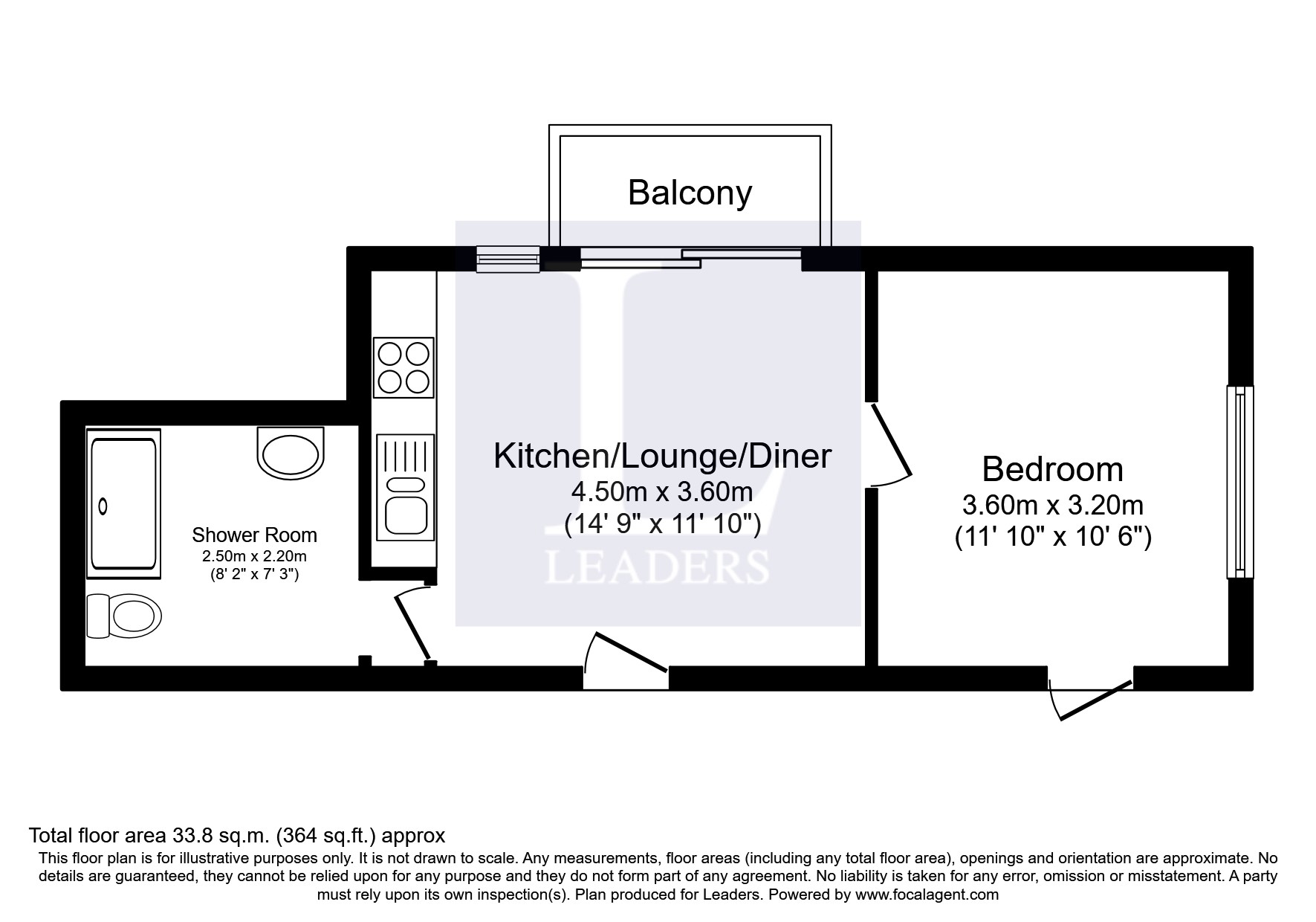 Flat 26 The Bristowe, 2-6, Grange Road, Bournemouth floorplan