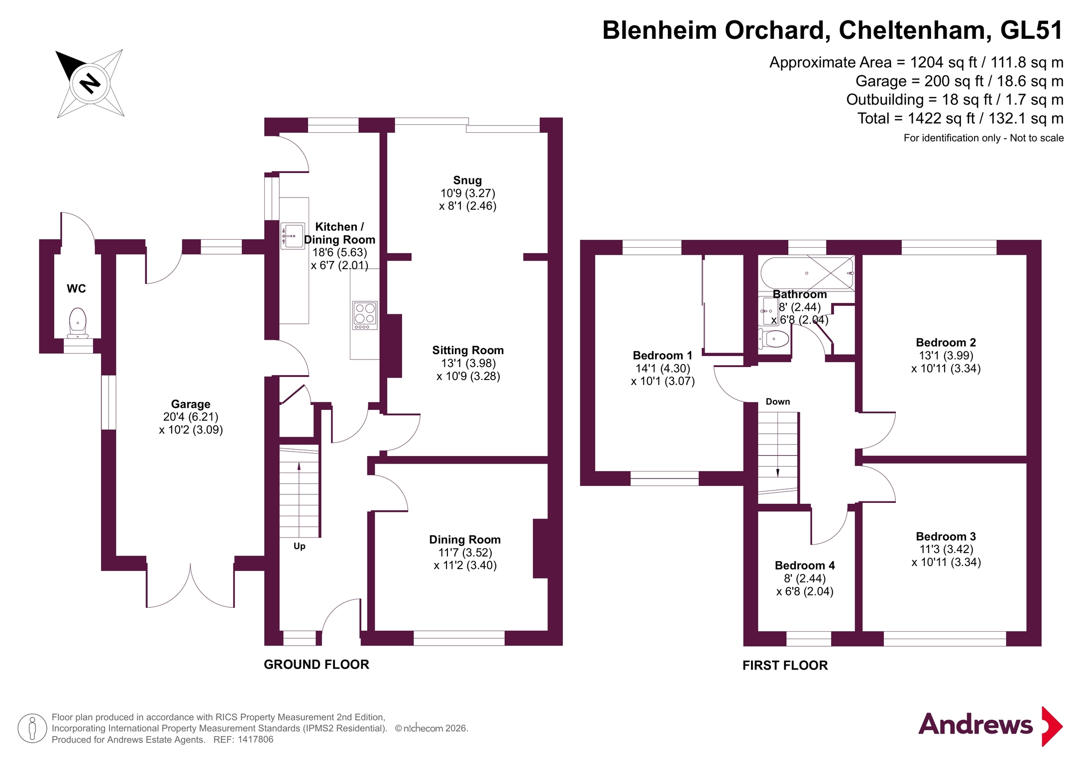22, Blenheim Orchard, Cheltenham floorplan