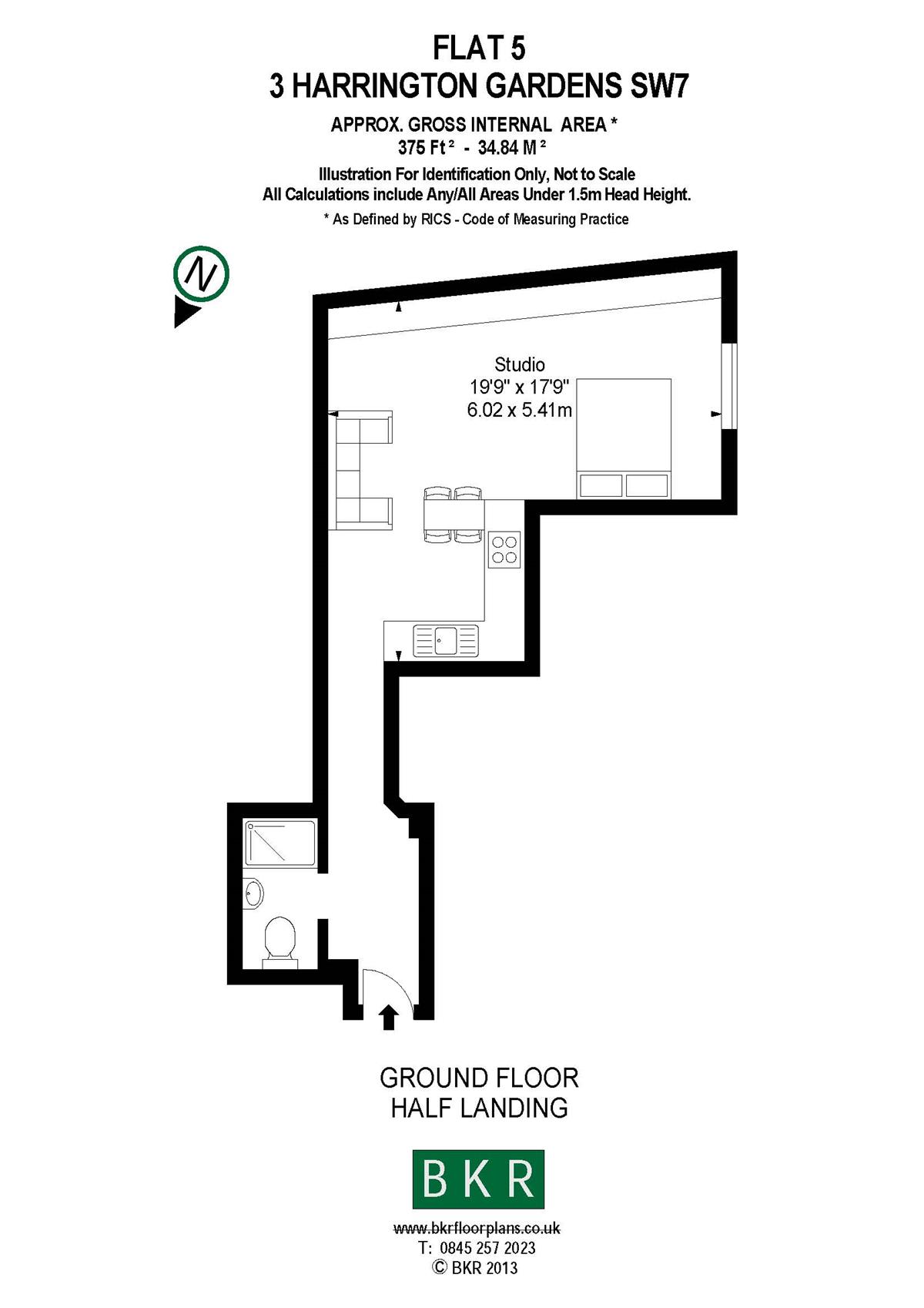 1 Bedrooms Flat to rent in Rutland Court, Rutland Gardens, London SW7