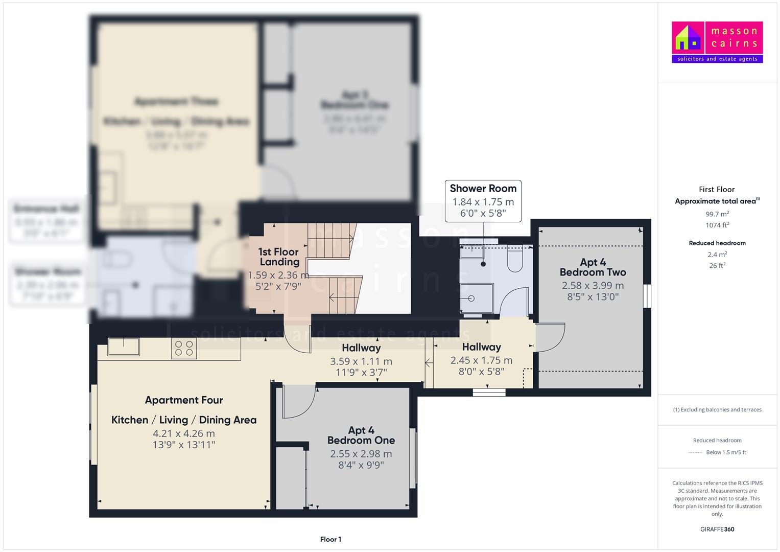 Garden Apartment 4, Stonefield House, The Square, Grantown on Spey floorplan