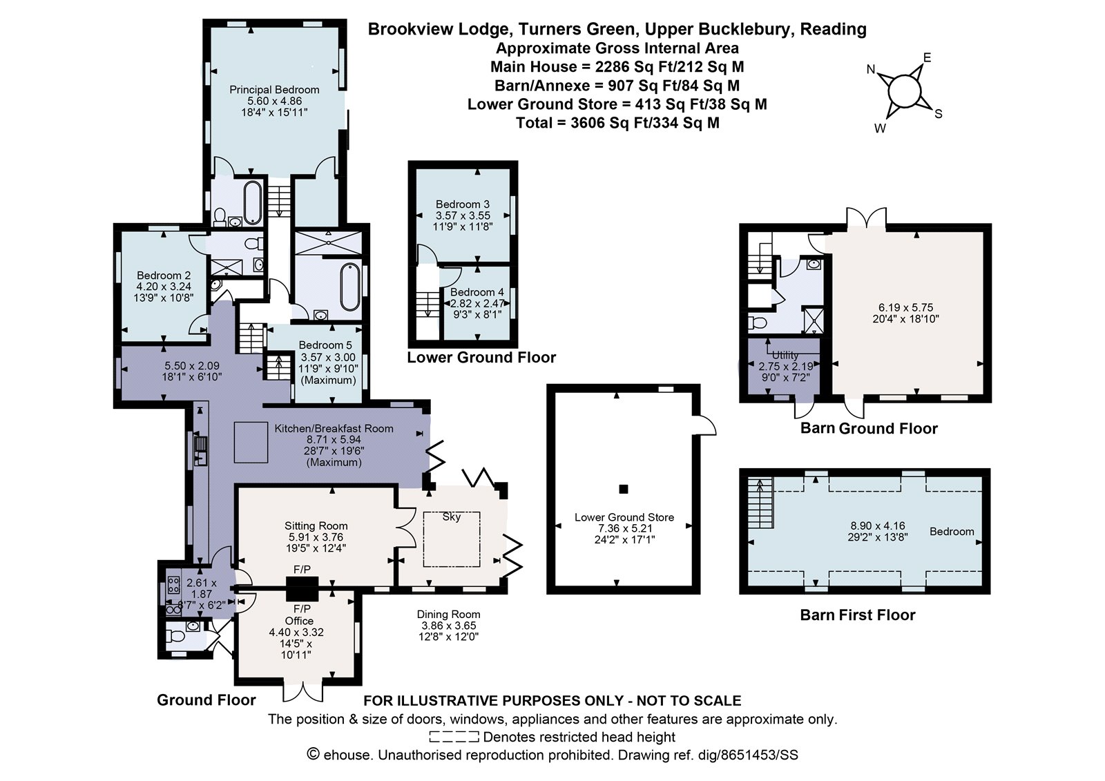 Brookview Lodge,, Turners Green, Reading floorplan